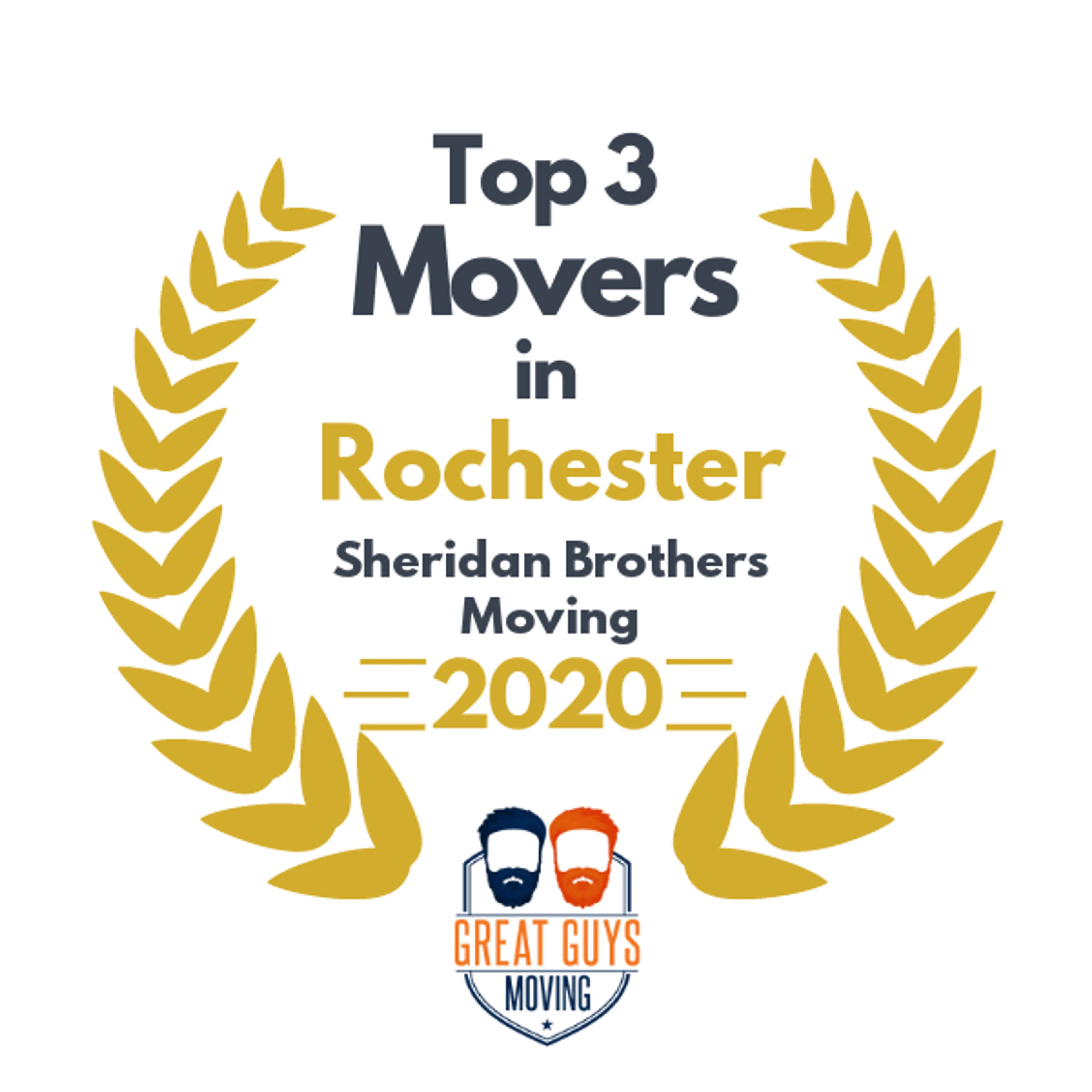 Top 3 Movers in Rochester, NY 2020 award