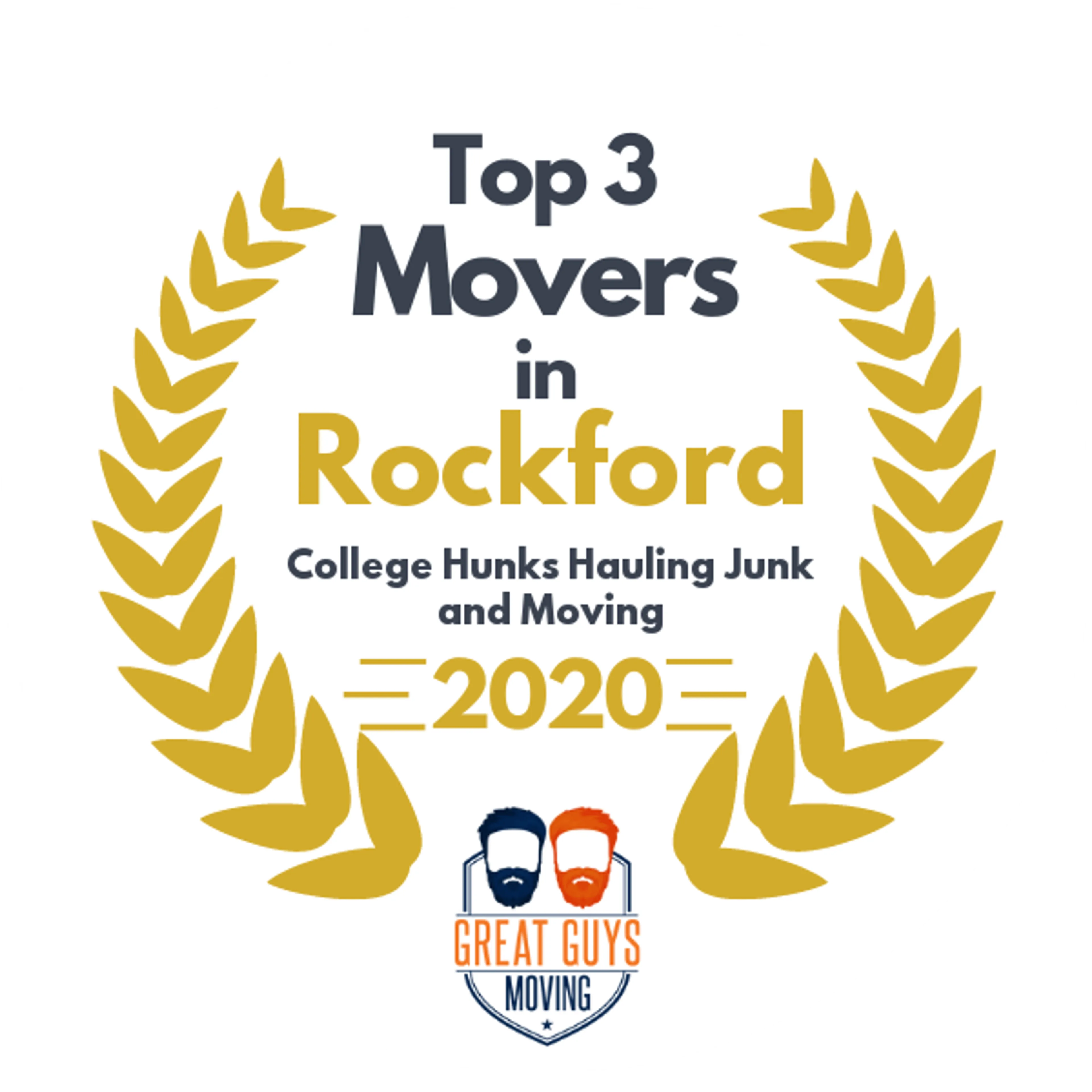 Top 3 Movers in Rockford, IL 2020 award