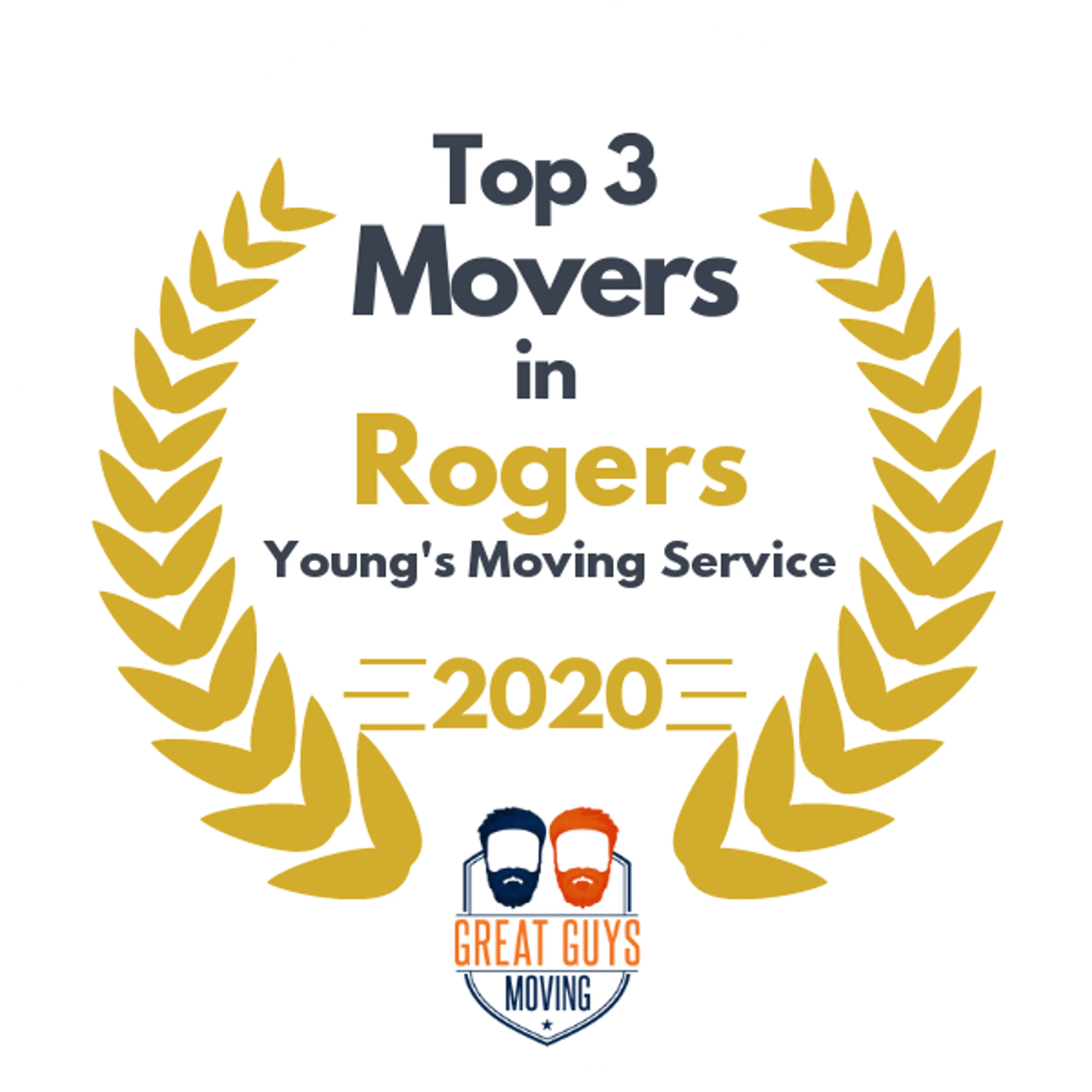 Top 3 Movers in Little Rock, AR 2020 award