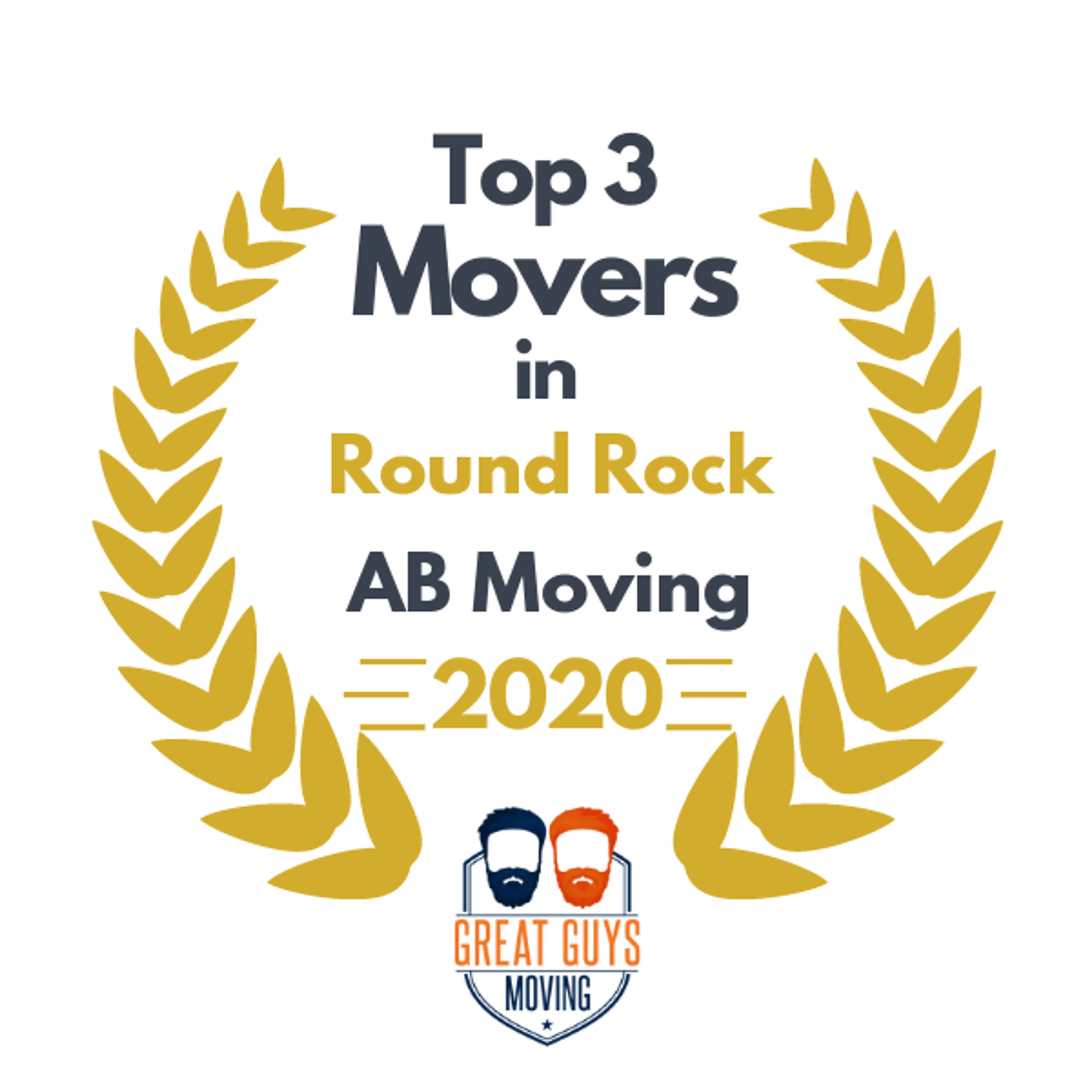 Top 3 Movers in Austin, TX 2020 award