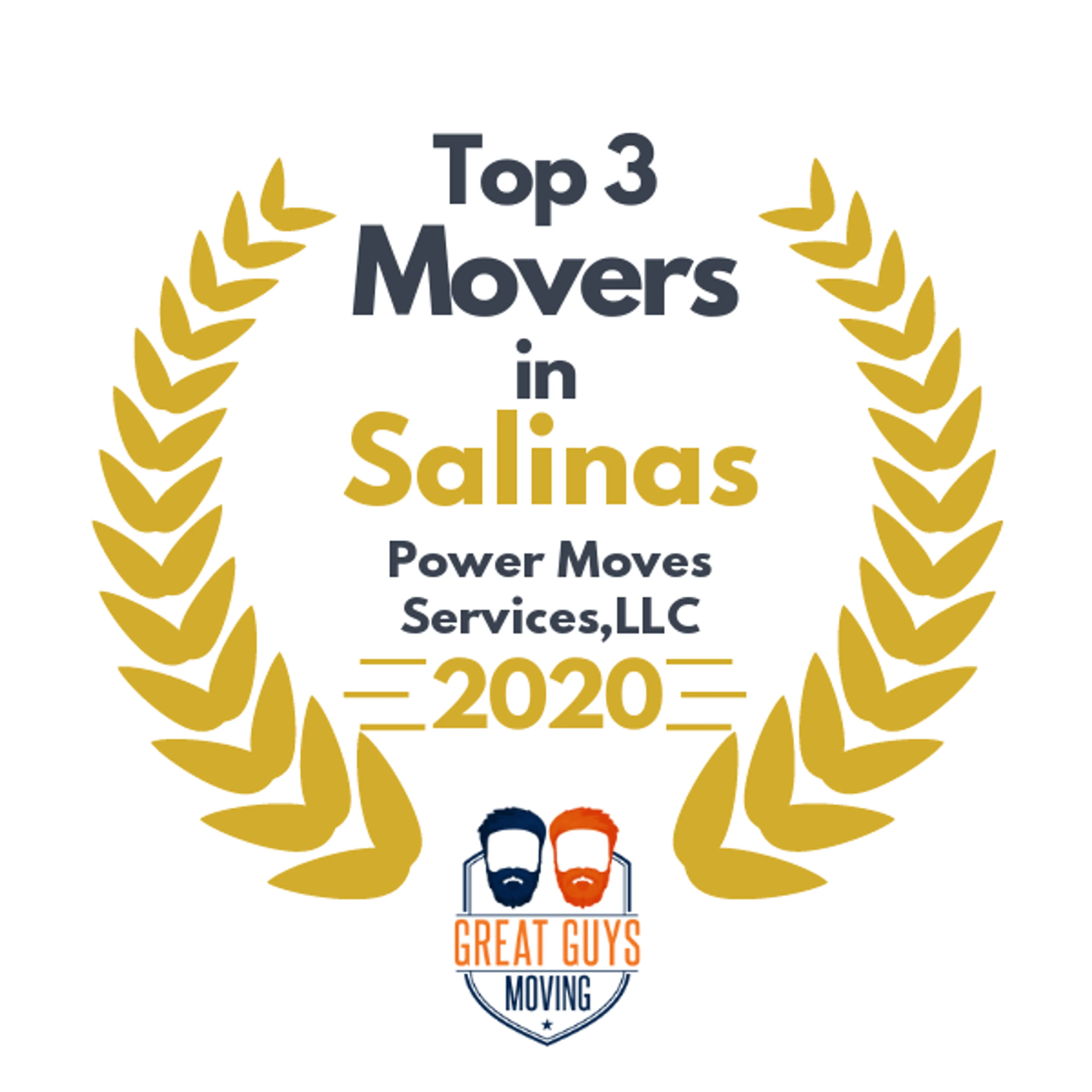 Top 3 Movers in Salinas, CA 2020 award