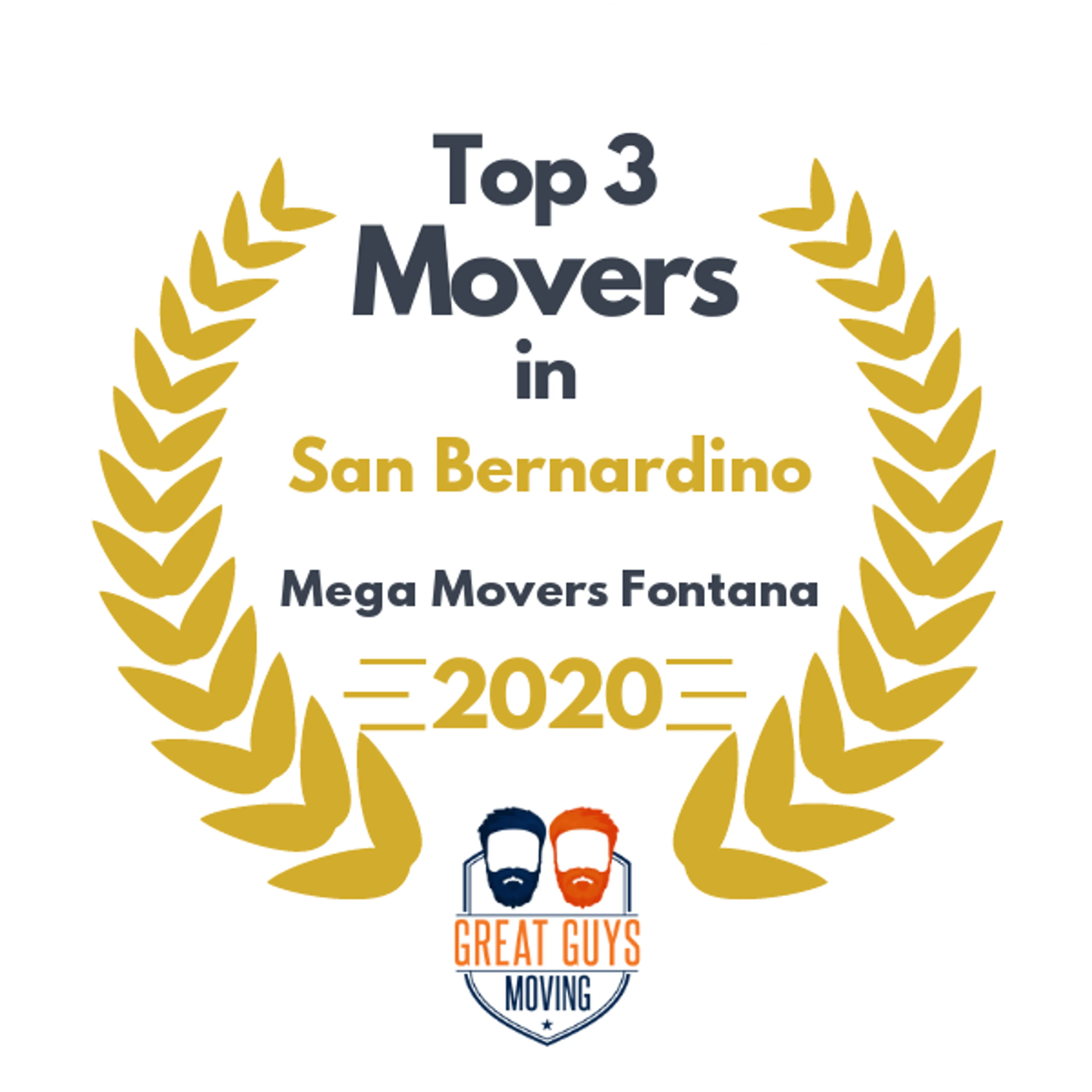Top 3 Movers in Riverside, CA 2020 award
