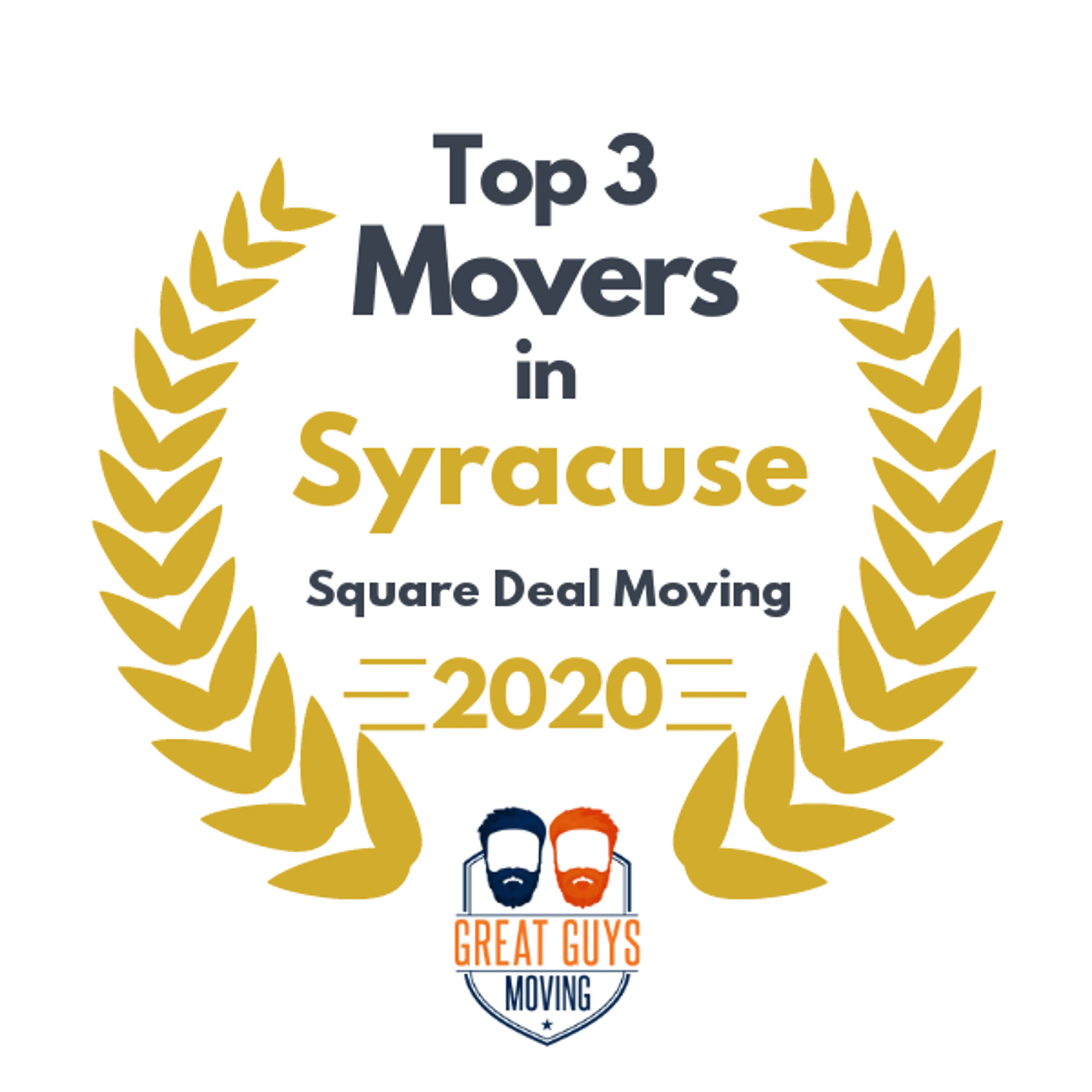 Top 3 Movers in Syracuse, NY 2020 award
