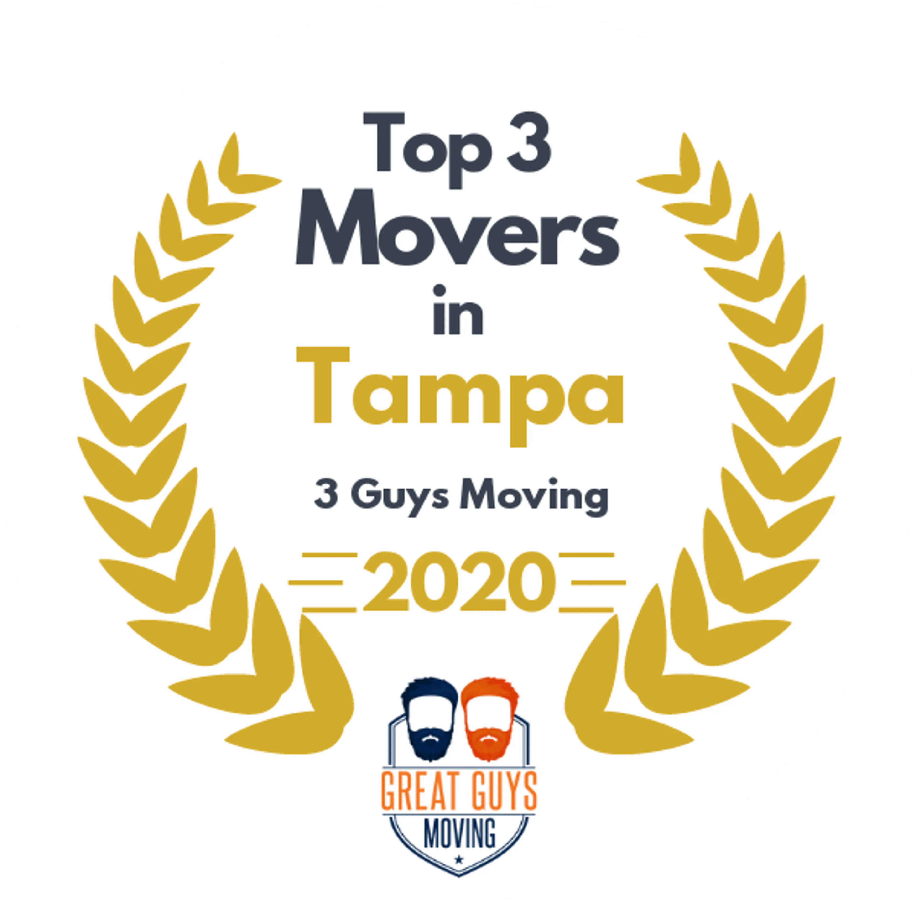 Top 3 Movers in Tampa, FL 2020 award