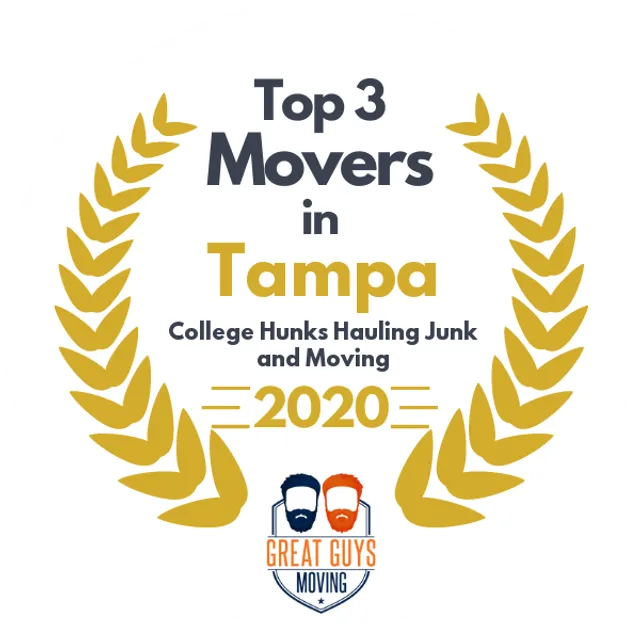 Top 3 Movers in Tampa, FL 2020 award