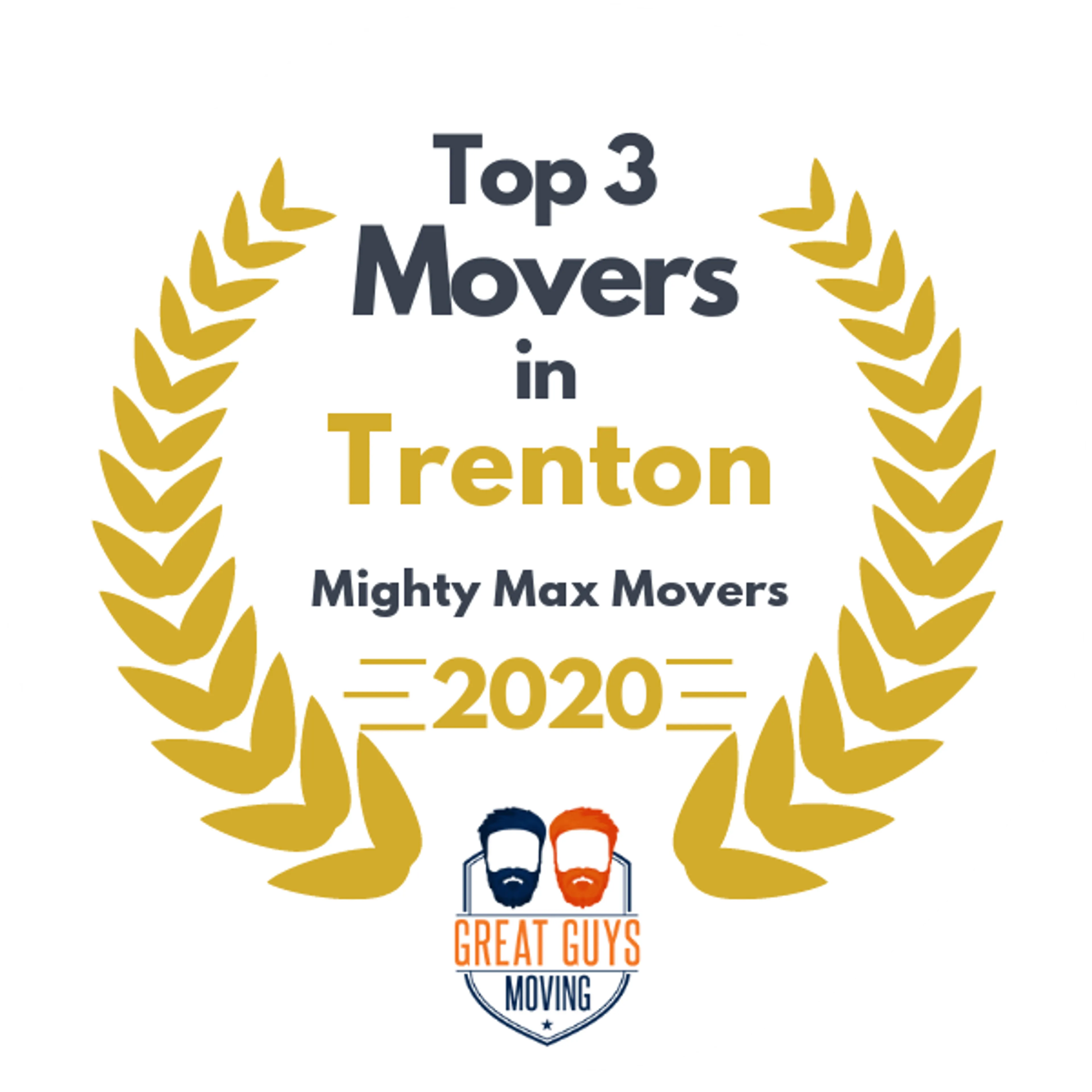 Top 3 Movers in Trenton, NJ 2020 award