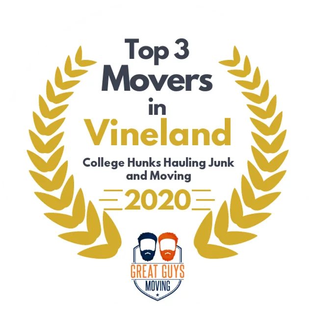 Top 3 Movers in Vineland, NJ 2020 award