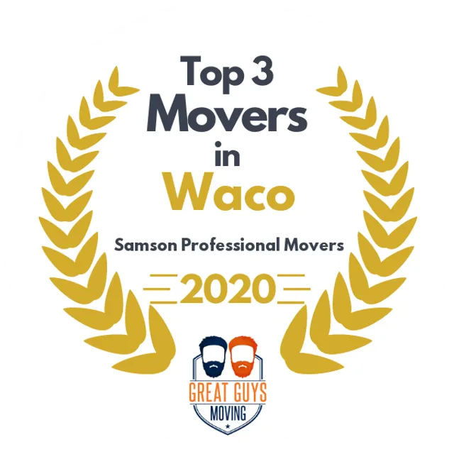 Top 3 Movers in Waco, TX 2020 award