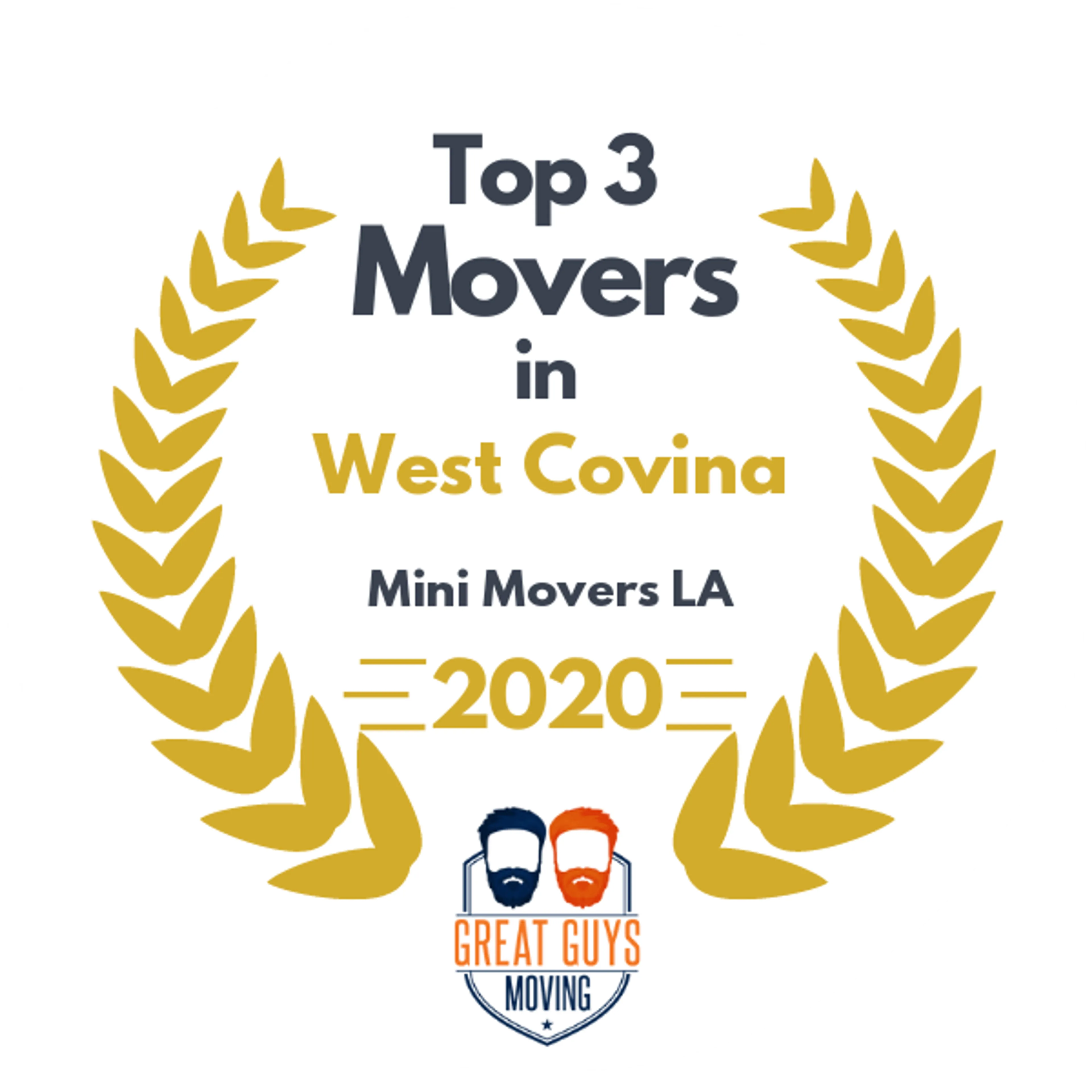 Top 3 Movers in El Monte, CA 2020 award