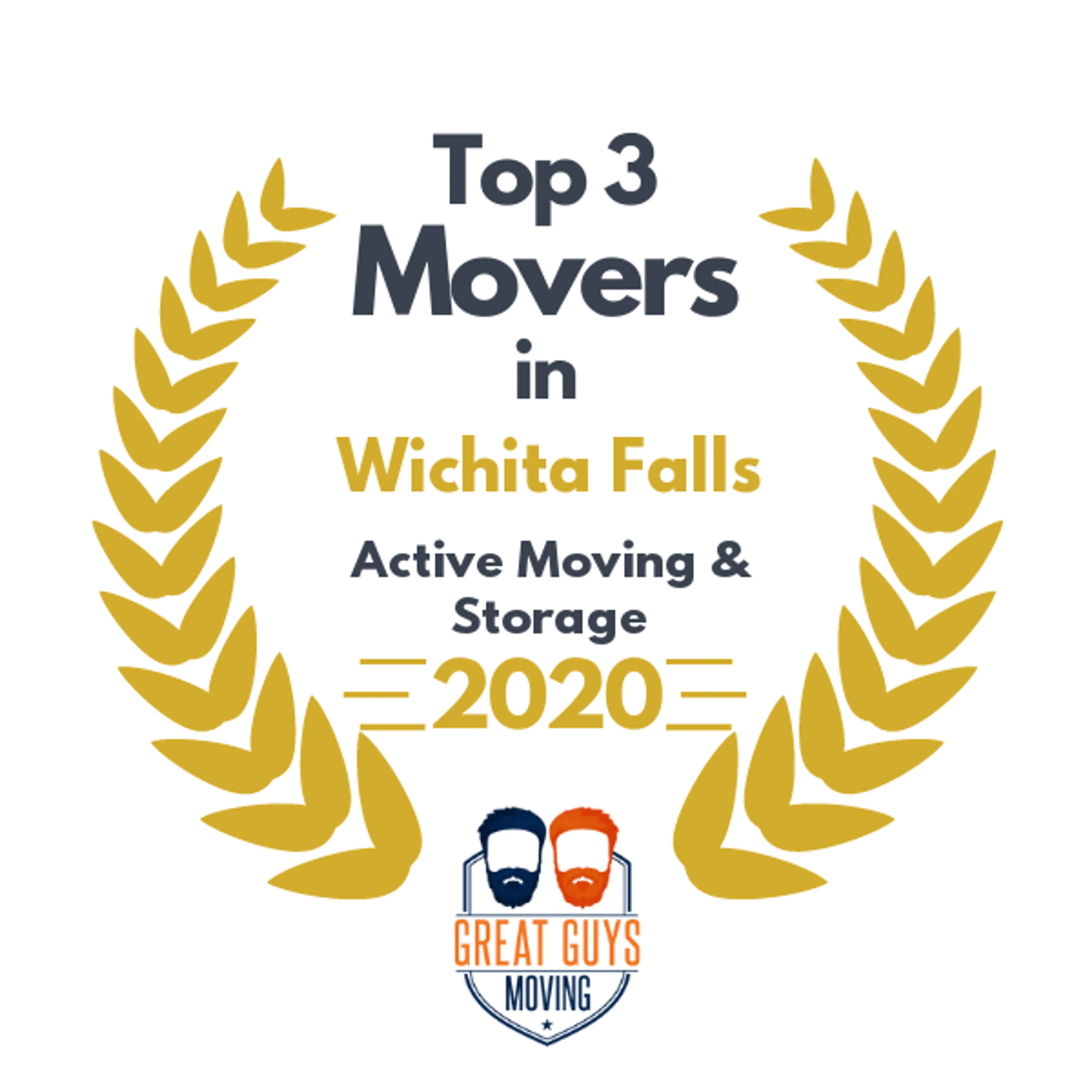 Top 3 Movers in Wichita Falls, TX 2020 award