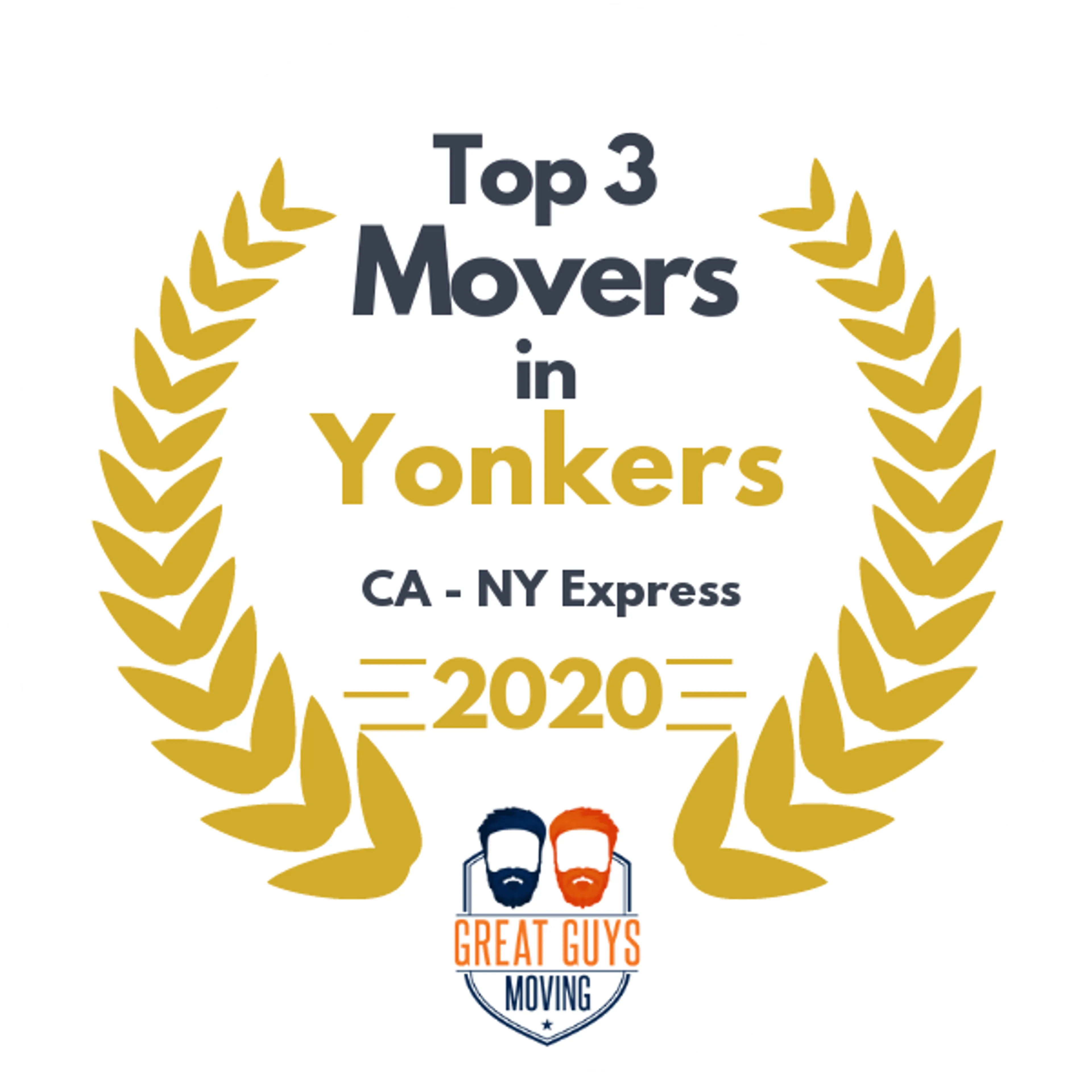 Top 3 Movers in New York City, NY 2020 award