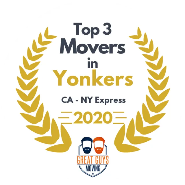 Top 3 Movers in New York City, NY 2020 award