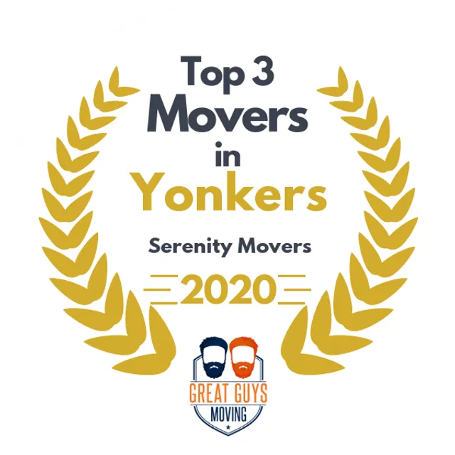 Top 3 Movers in Yonkers, NY 2020 award