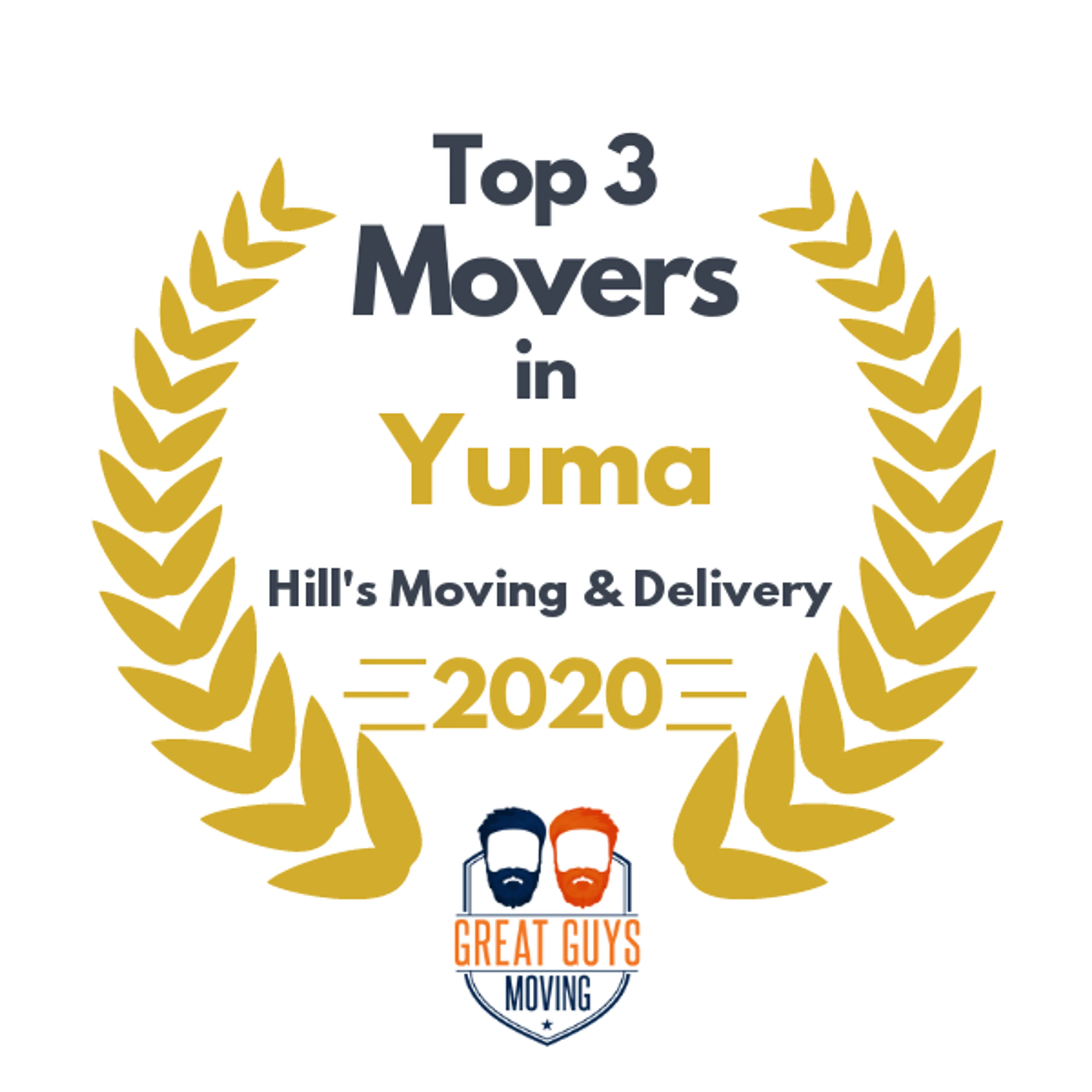 Top 3 Movers in Yuma, AZ 2020 award