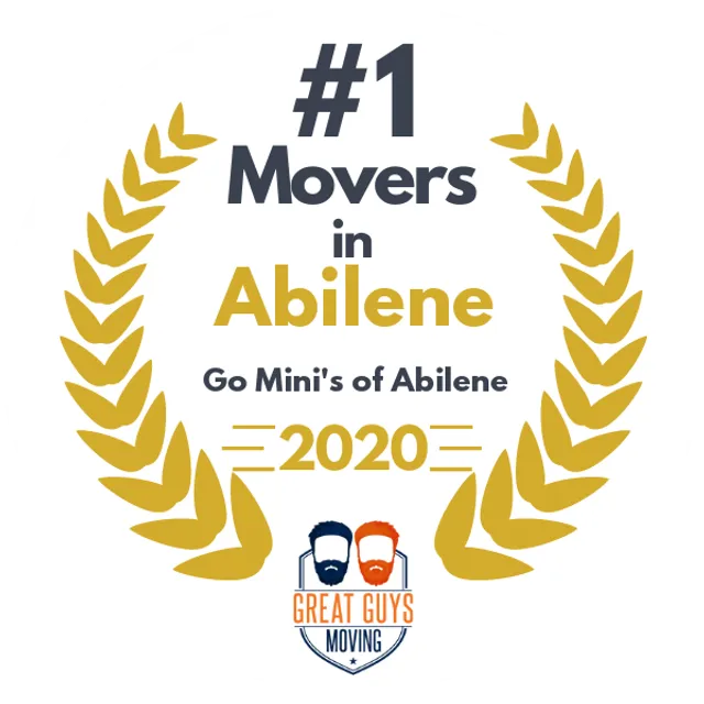 #1 Ranked Movers in Abilene, TX 2020 award