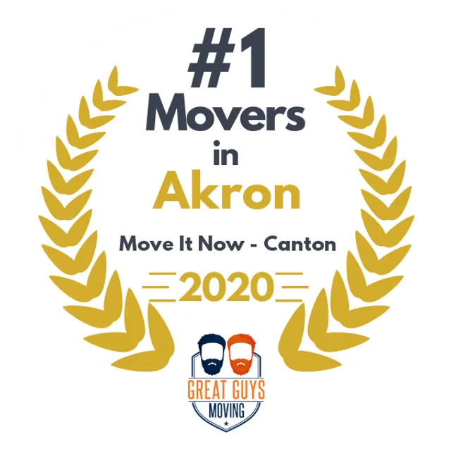 #1 Ranked Movers in Akron, OH 2020 award