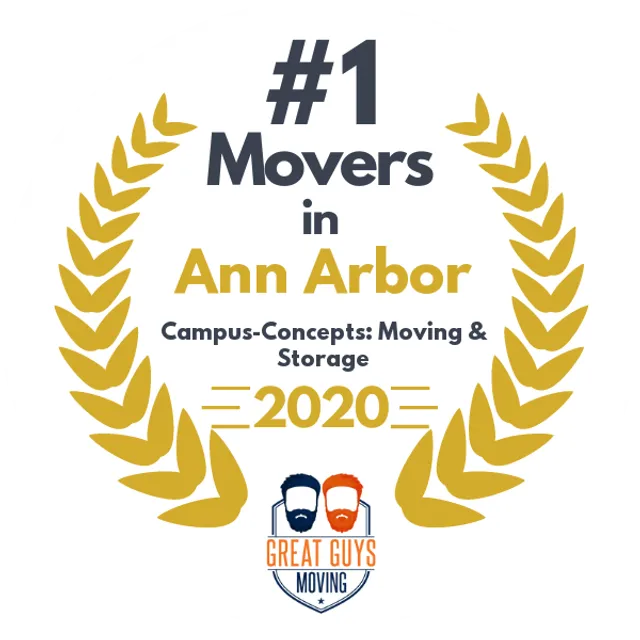 #1 Ranked Movers in Warren, MI 2020 award