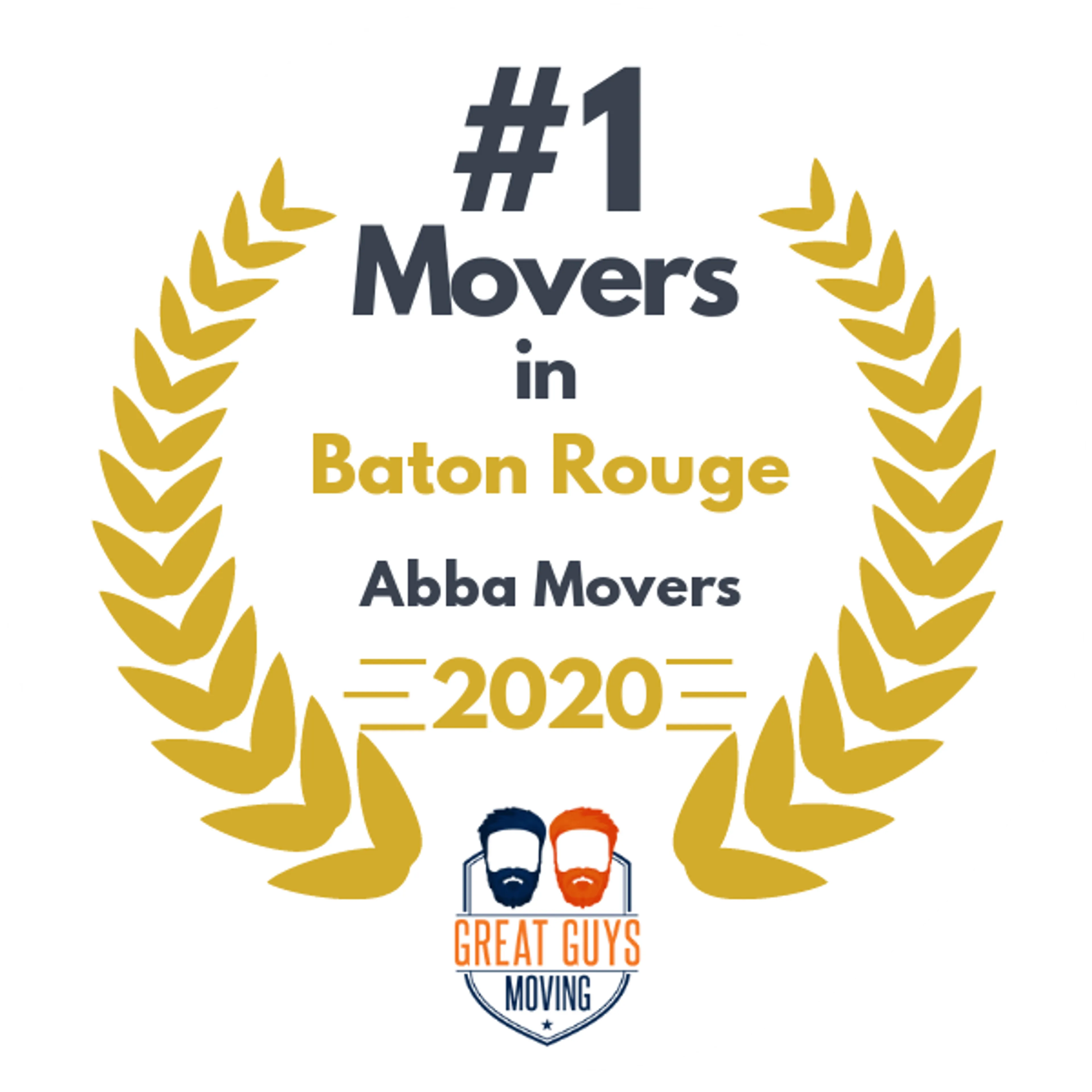 #1 Ranked Movers in New Orleans, LA 2020 award