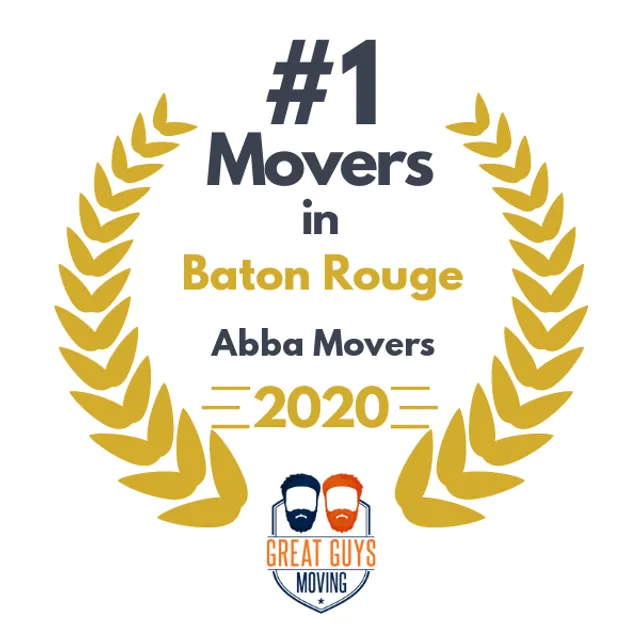 #1 Ranked Movers in Baton Rouge, LA 2020 award