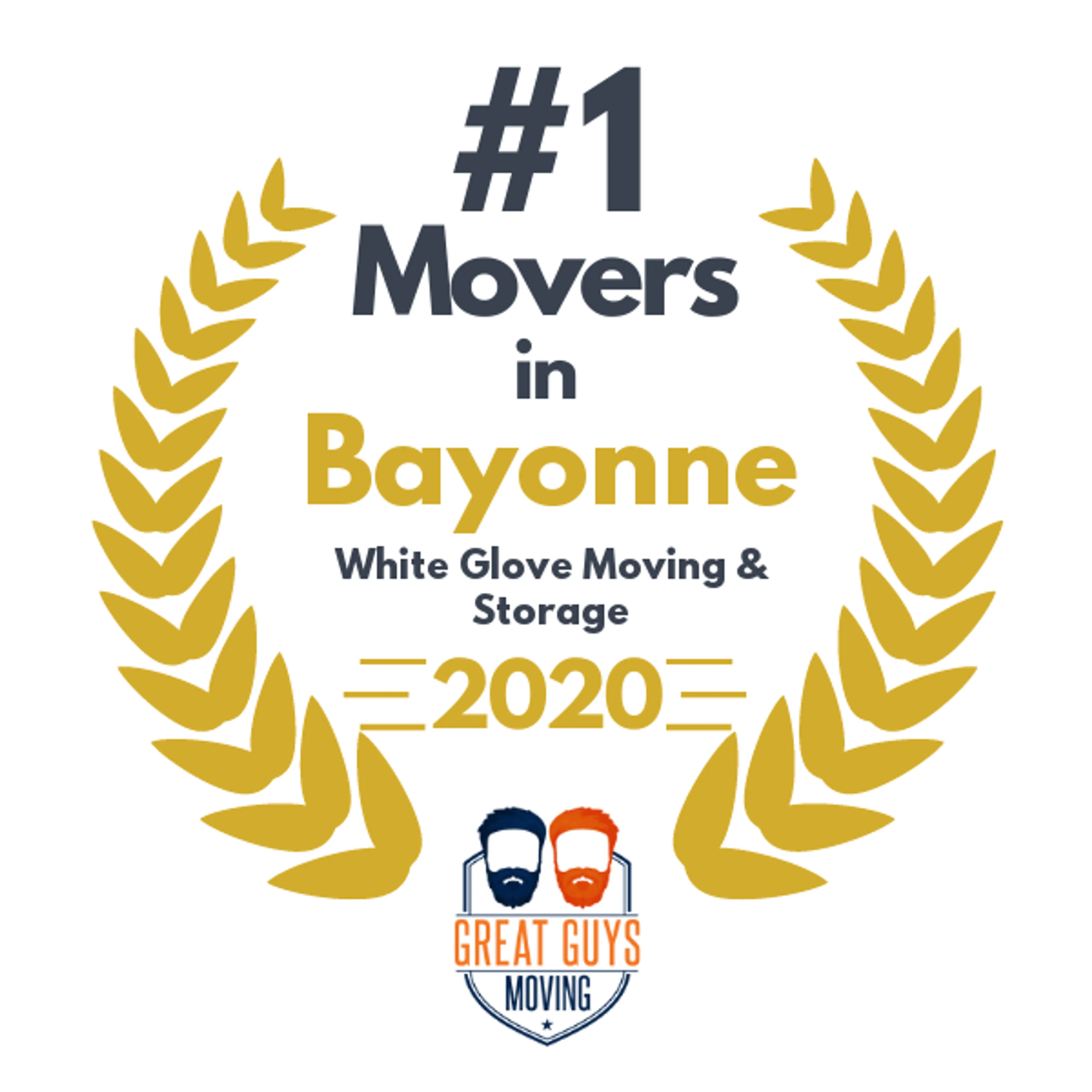 #1 Ranked Movers in New York City, NY 2020 award