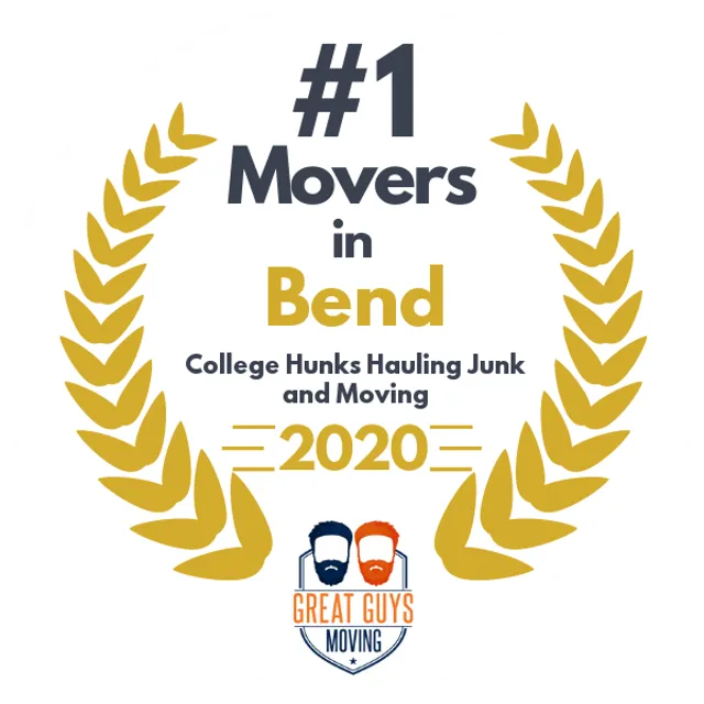 #1 Ranked Movers in Bend, OR 2020 award