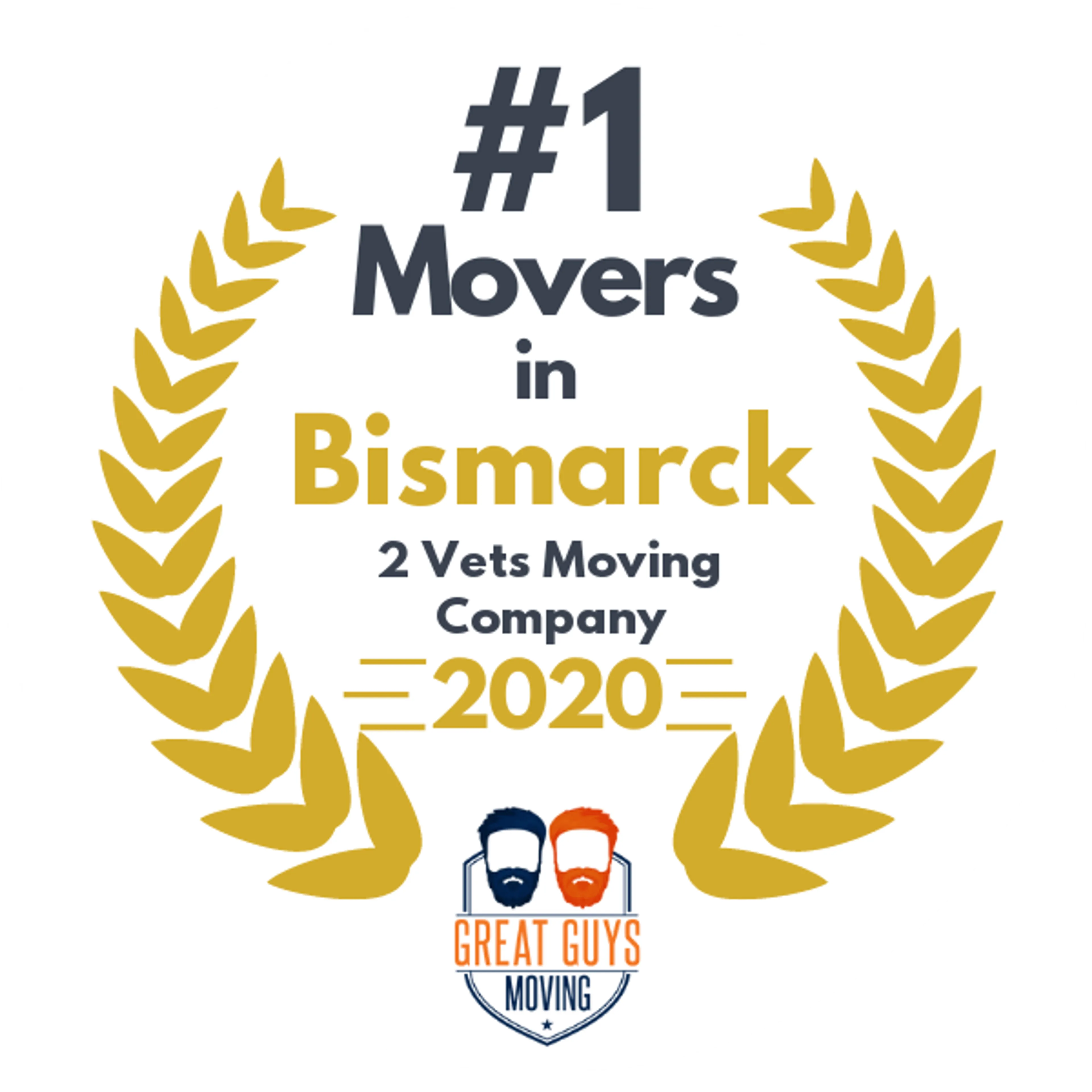 #1 Ranked Movers in Fargo, ND 2020 award