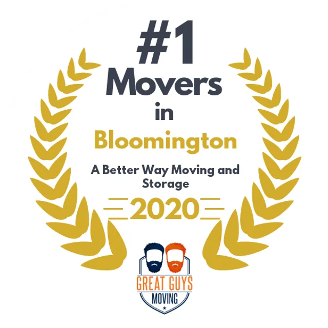 #1 Ranked Movers in Carmel, IN 2020 award