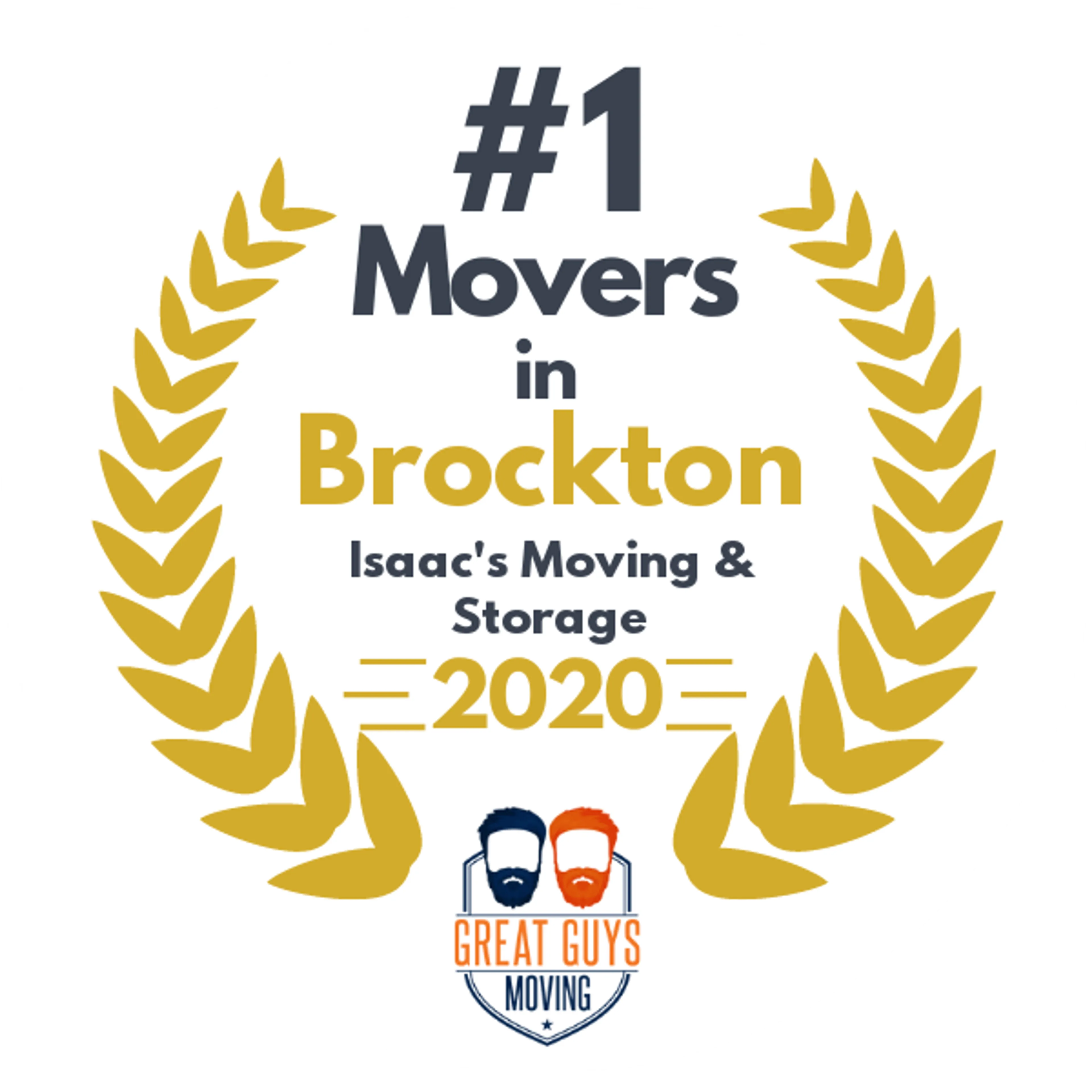#1 Ranked Movers in Worcester, MA 2020 award