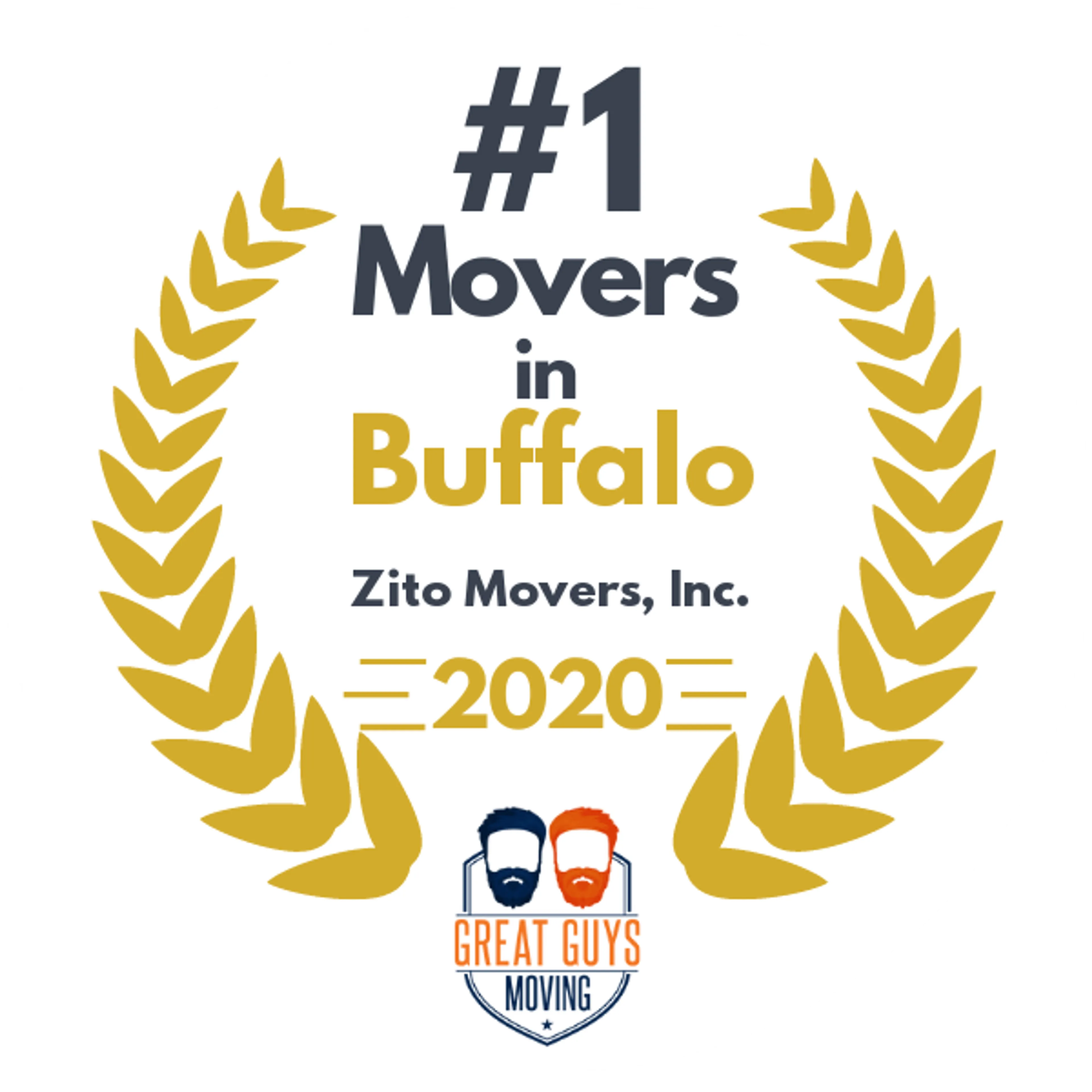 #1 Ranked Movers in Buffalo, NY 2020 award