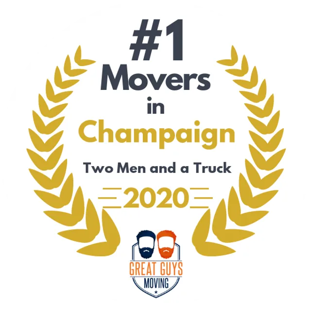 #1 Ranked Movers in Champaign, IL 2020 award