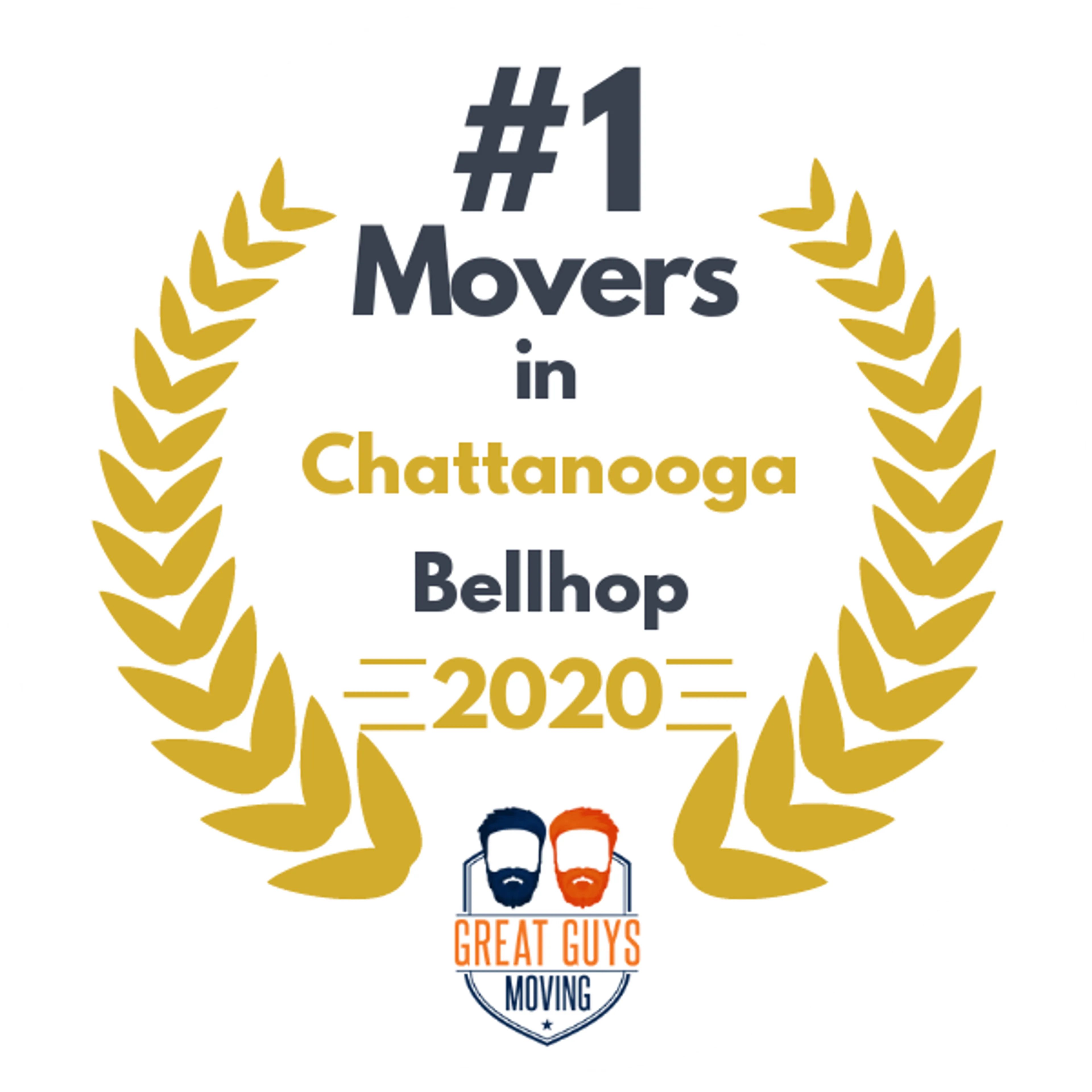 #1 Ranked Movers in Chattanooga, TN 2020 award