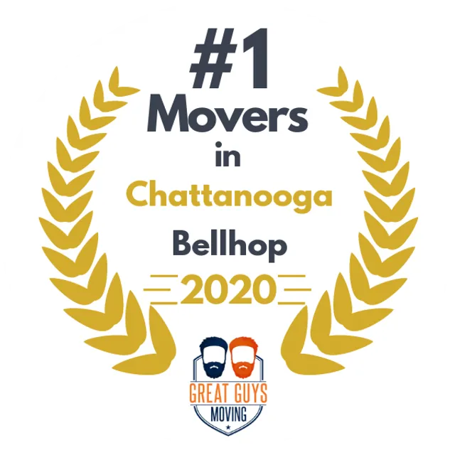 #1 Ranked Movers in Chattanooga, TN 2020 award