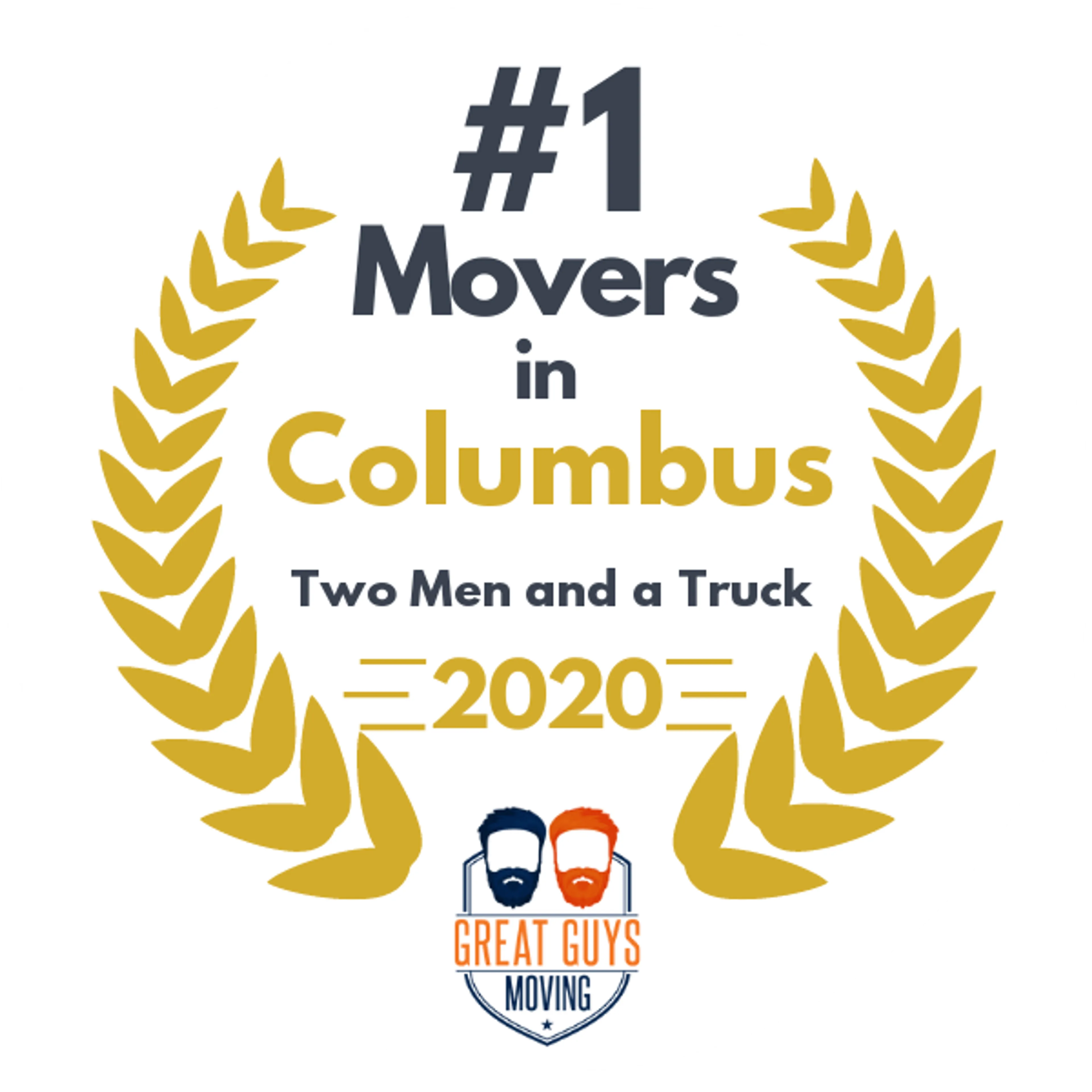 #1 Ranked Movers in Columbus, GA 2020 award