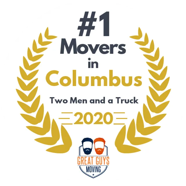 #1 Ranked Movers in Columbus, GA 2020 award