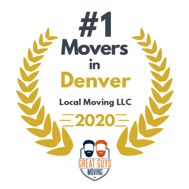 #1 Ranked Movers in Denver, CO 2020 award