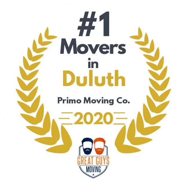 #1 Ranked Movers in Duluth, MN 2020 award