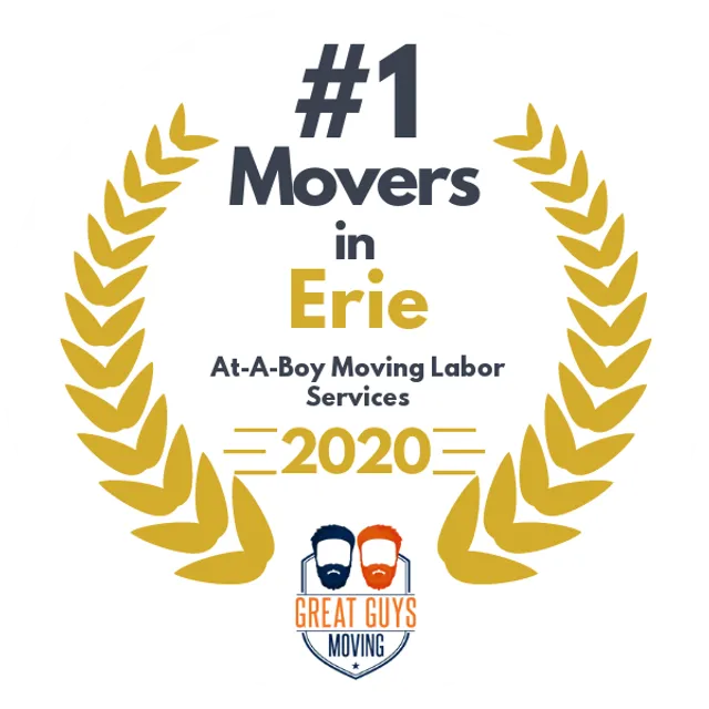 #1 Ranked Movers in Erie, PA 2020 award