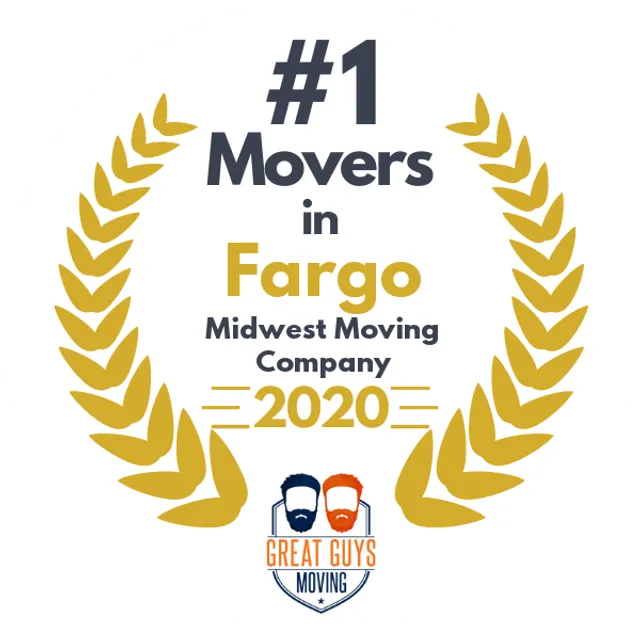 #1 Ranked Movers in Fargo, ND 2020 award