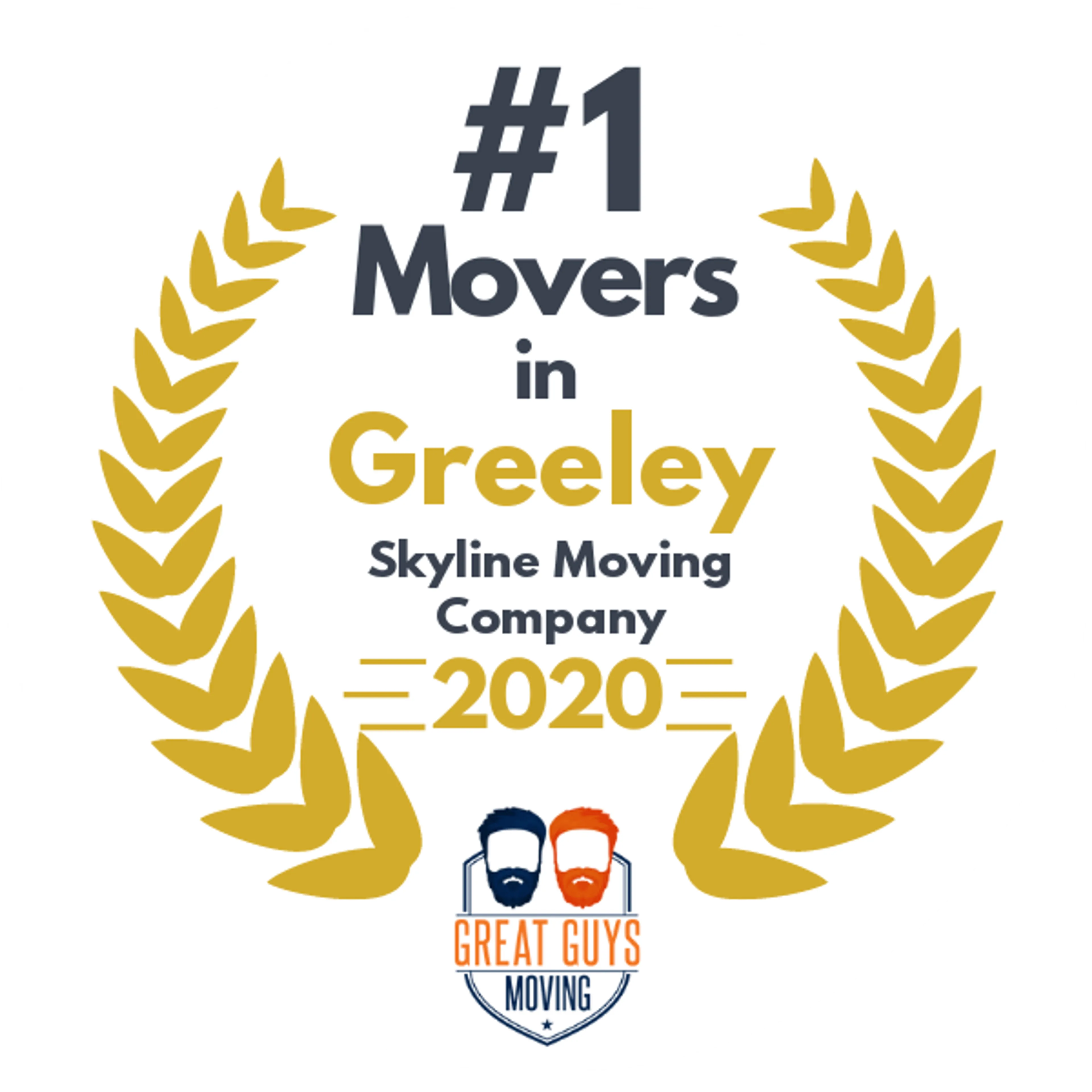 #1 Ranked Movers in Fort Collins, CO 2020 award