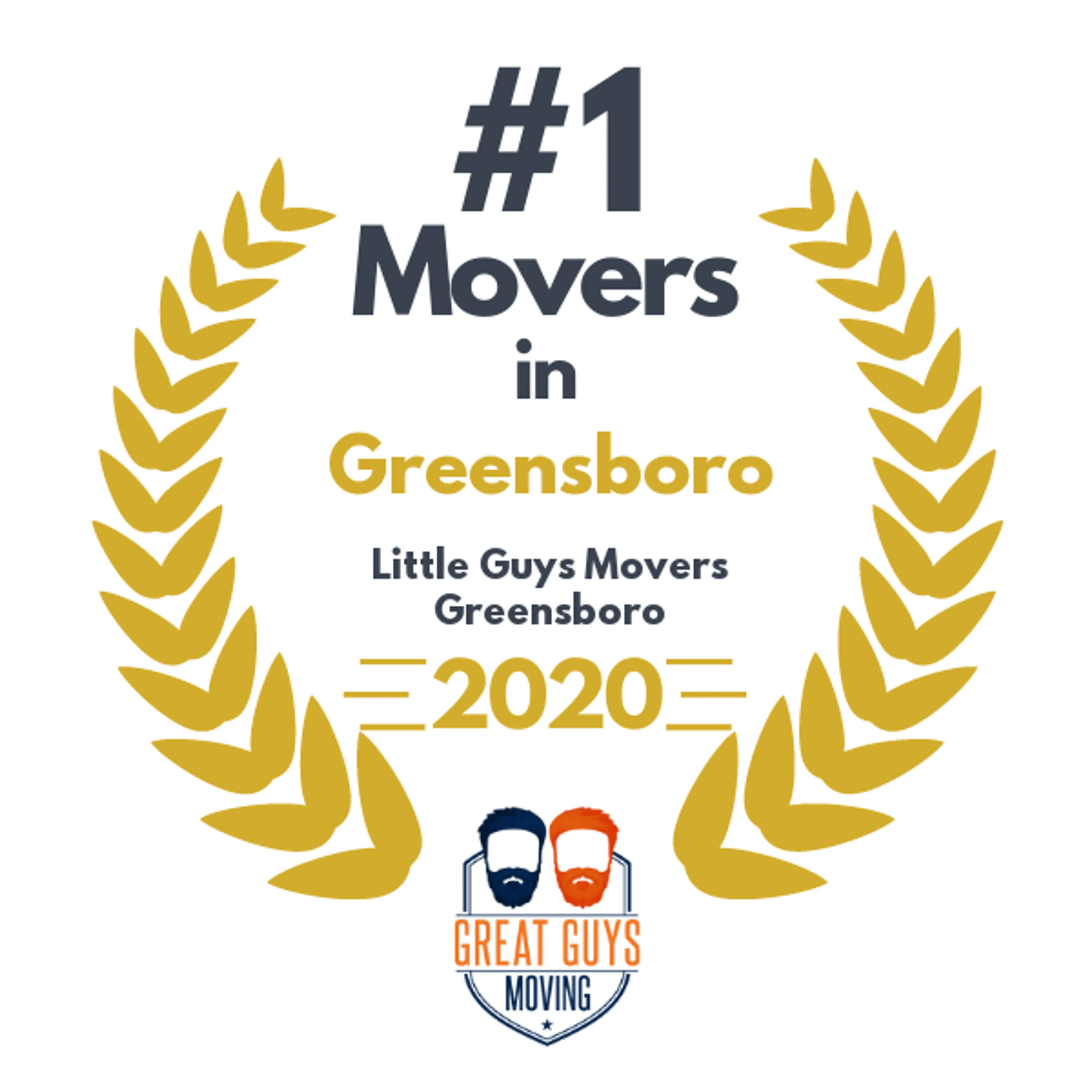#1 Ranked Movers in High Point, NC 2020 award