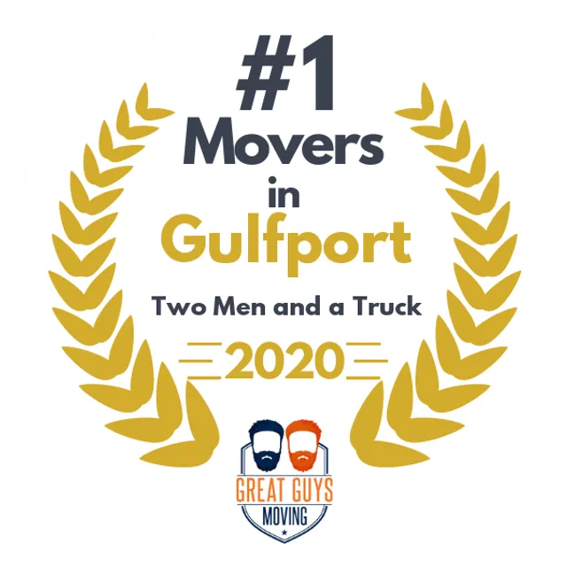 #1 Ranked Movers in Gulfport, MS 2020 award