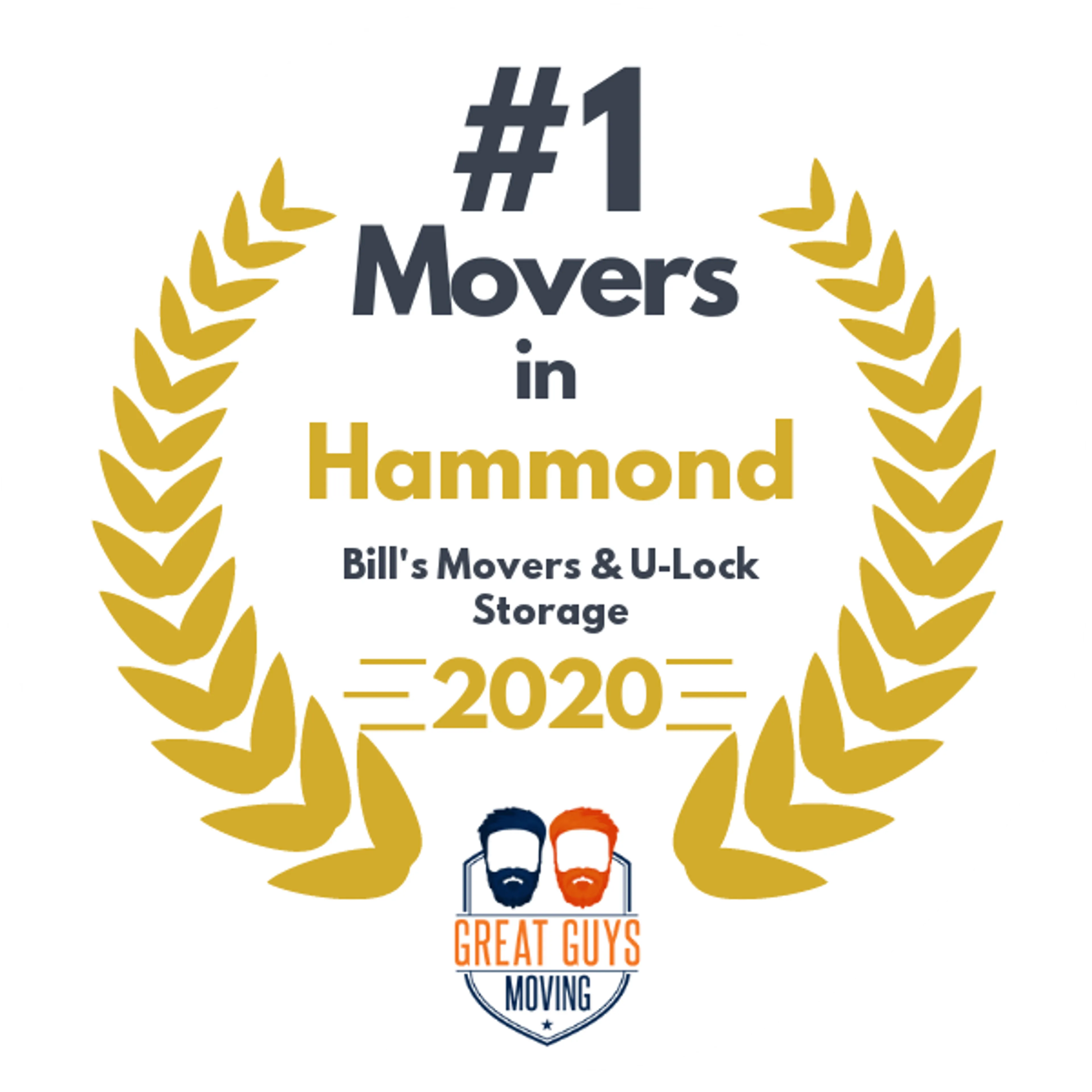 #1 Ranked Movers in Indianapolis, IN 2020 award