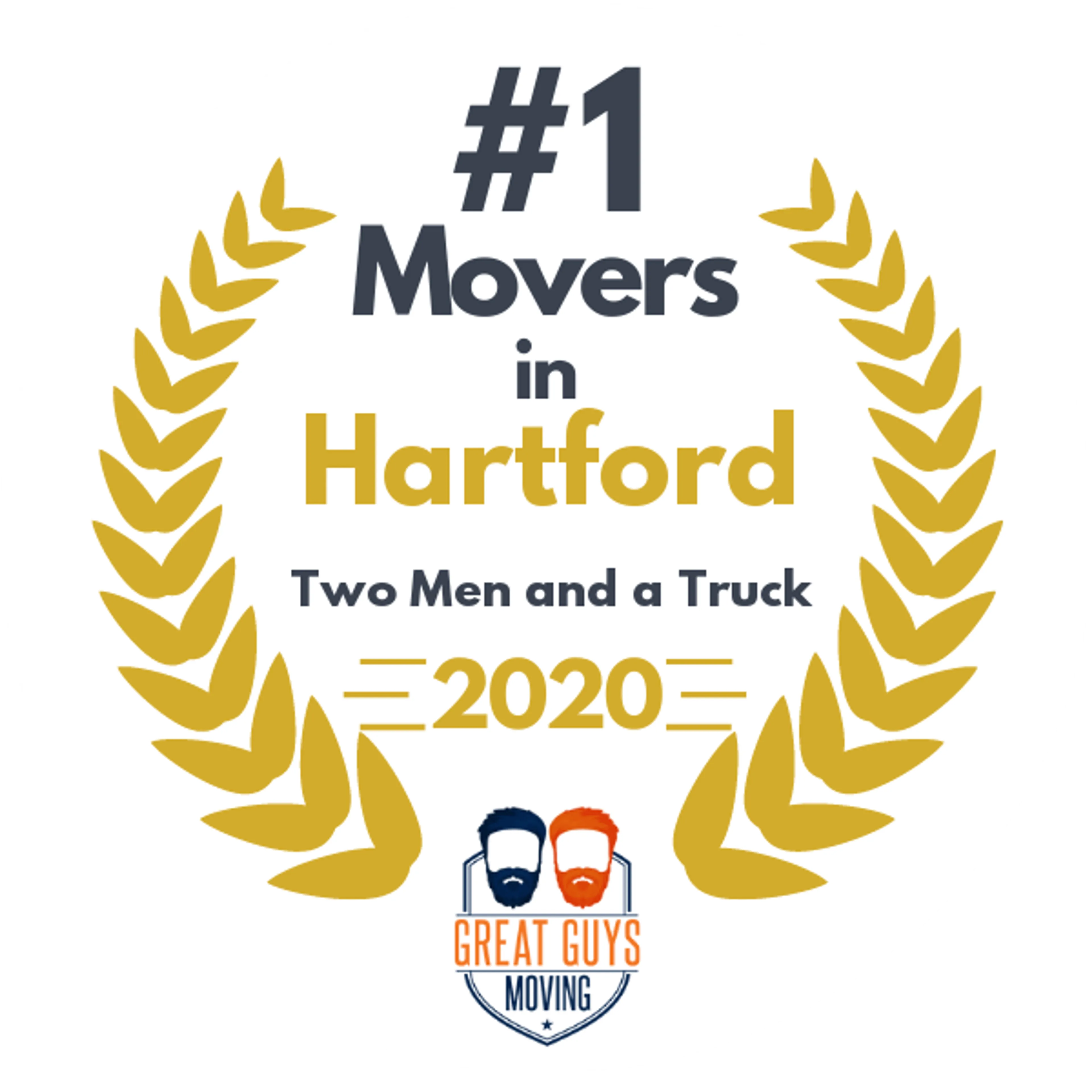 #1 Ranked Movers in New Haven, CT 2020 award