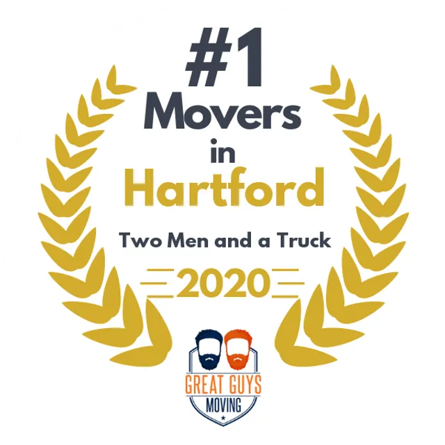 #1 Ranked Movers in New Haven, CT 2020 award