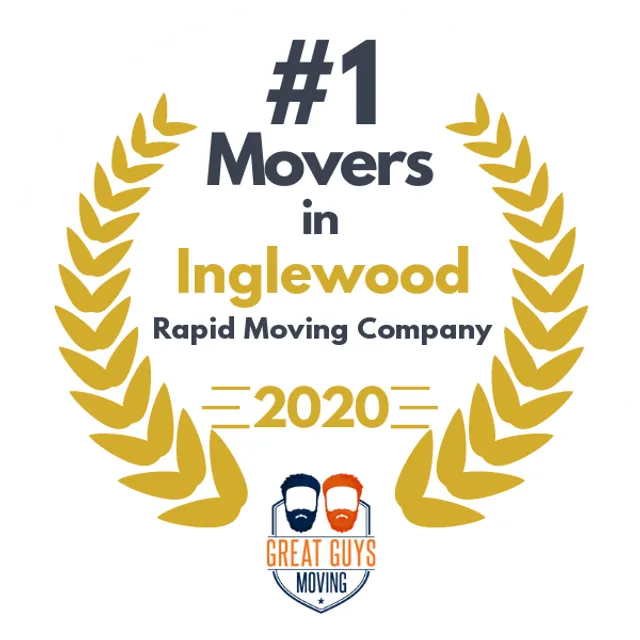 #1 Ranked Movers in Los Angeles, CA 2020 award