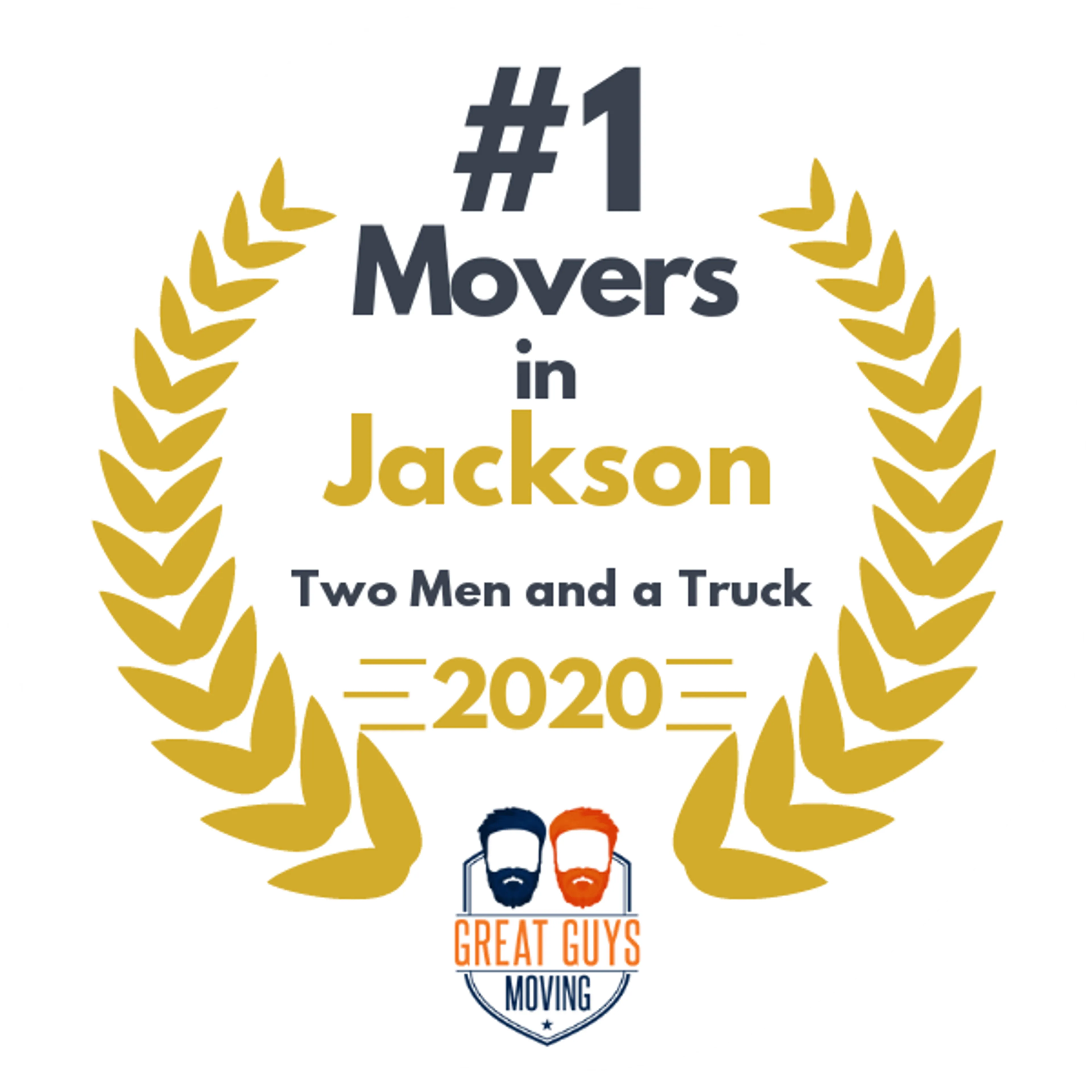 #1 Ranked Movers in Jackson, MS 2020 award