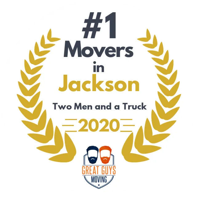 #1 Ranked Movers in Jackson, MS 2020 award