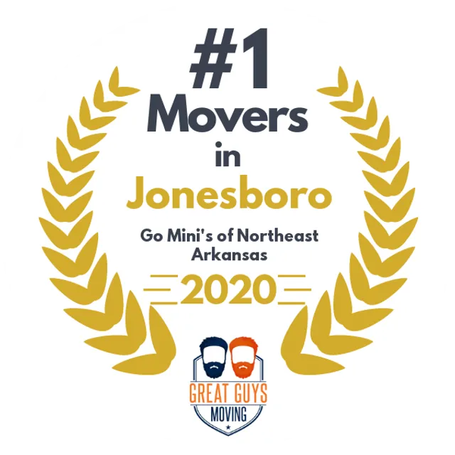 #1 Ranked Movers in Jonesboro, AR 2020 award