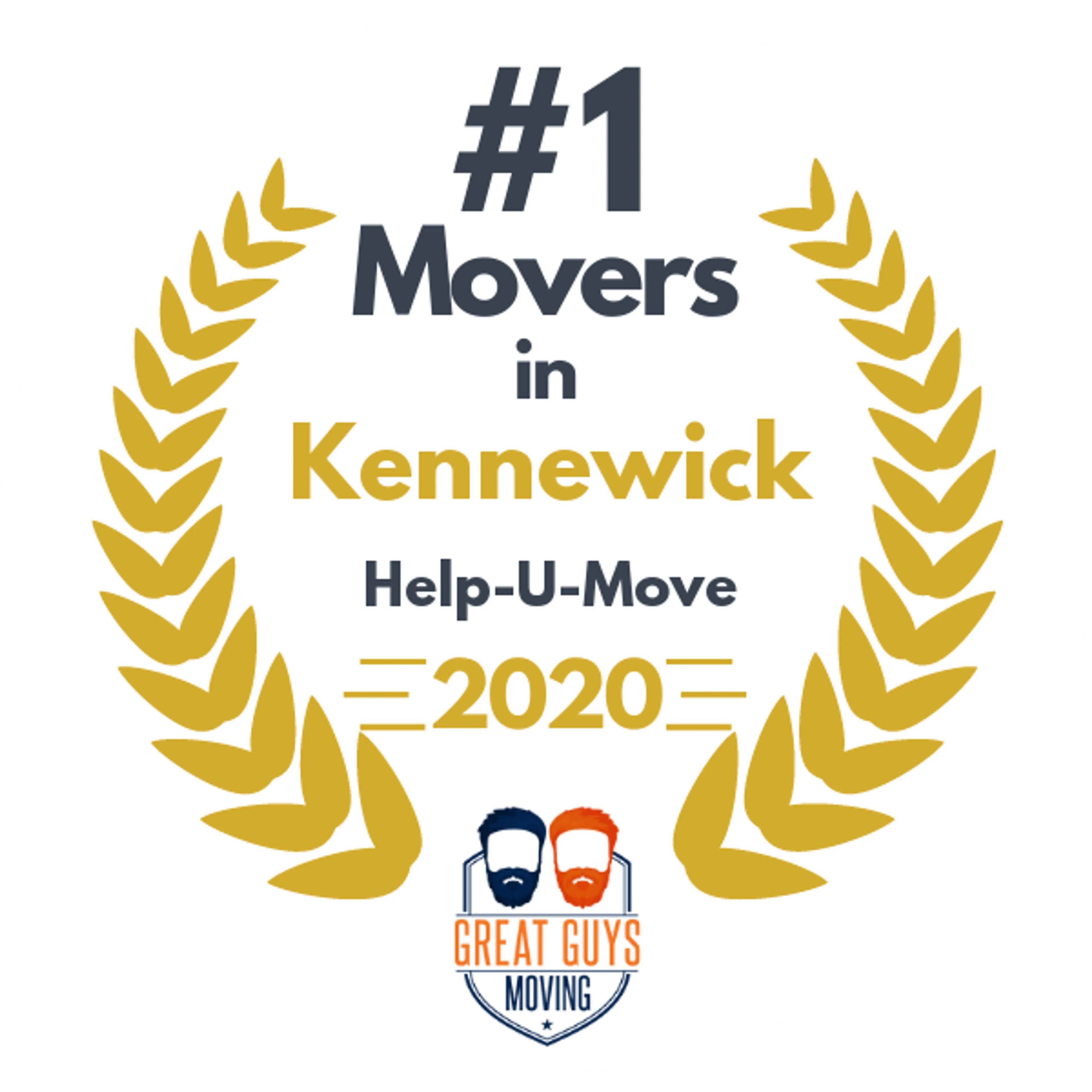 #1 Ranked Movers in Kennewick, WA 2020 award