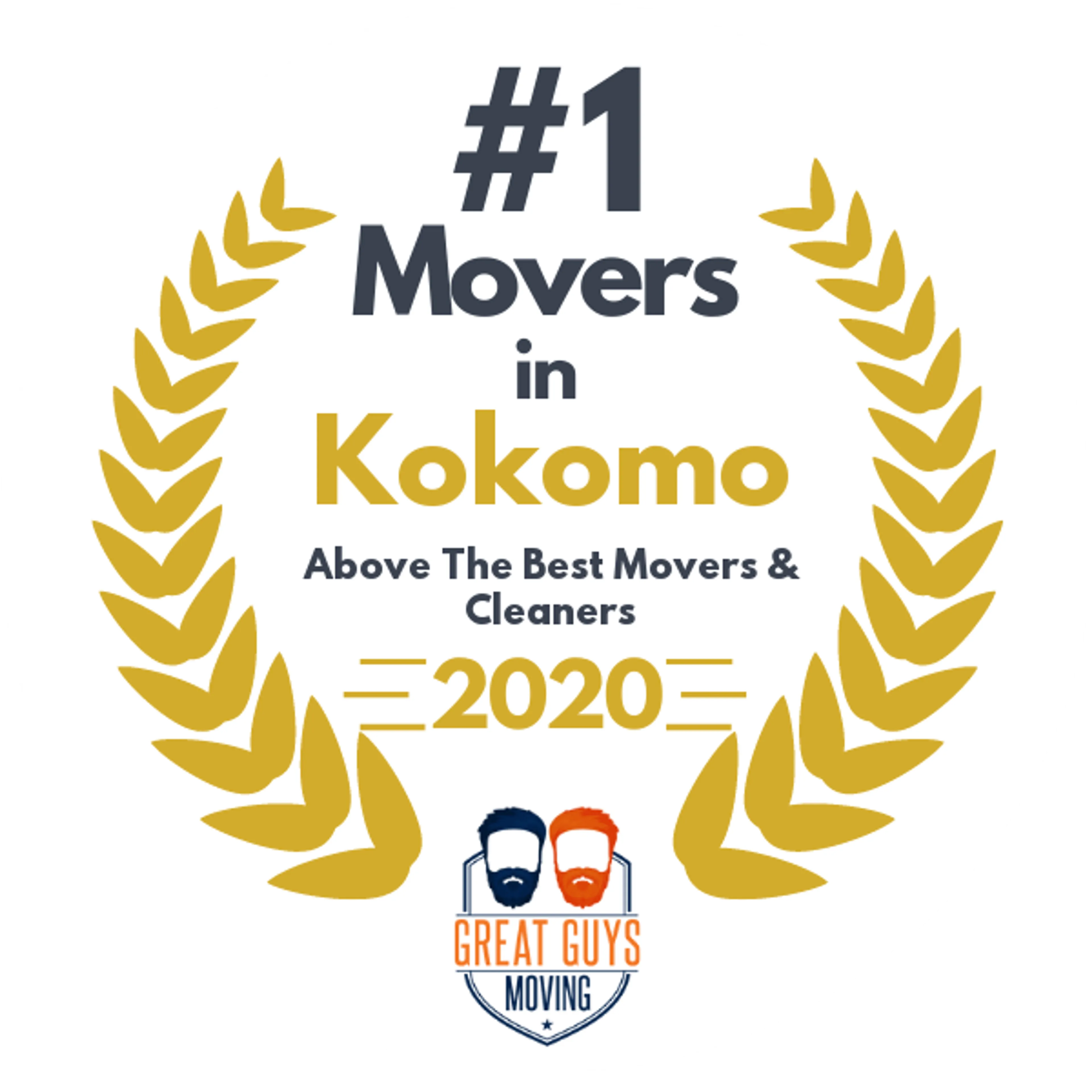 #1 Ranked Movers in Indianapolis, IN 2020 award